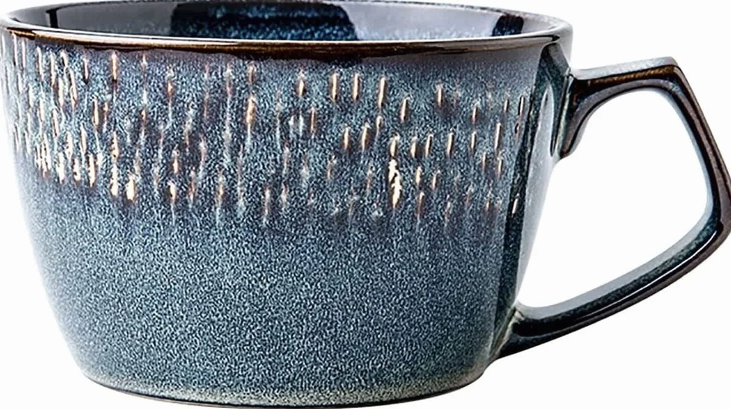 Ceramiczny kubek na zupę, Ceramiczna miska na płatki owsiane, 23 uncje, z uchwytem, ​​do zupy, kawy, mleka, herbaty, owoców, śniadania(Mug)