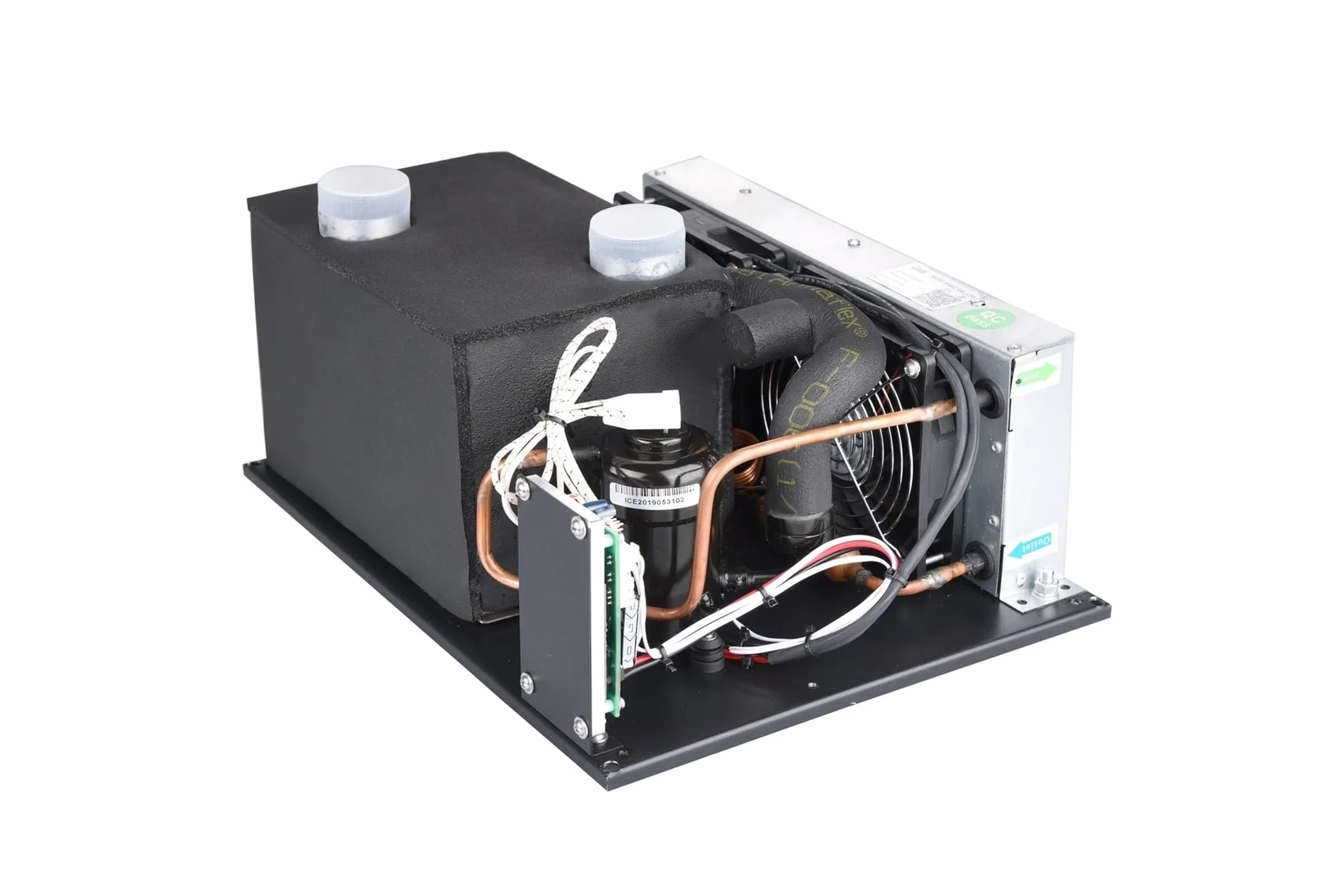 Klimatyzacja micro DC Mini DC, chłodzenie 450 W, nadaje się do małej przestrzeni, pojazdów elektrycznych, samochodów, kabiny, 12 V/24 V/48 V, niskie wibracje, kompaktowa konstrukcja (Micro DC Aircon