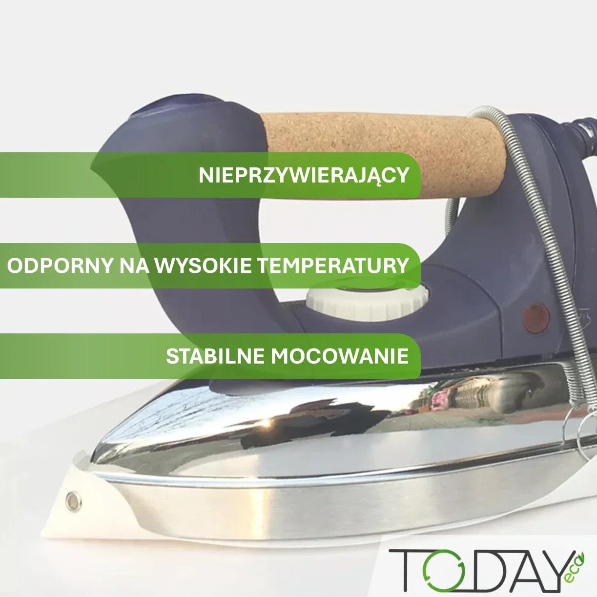 Today - Uniwersalna Nieprzywierająca Osłona Żelazka i Płyty - Chroni Delikatne Tkaniny - Odporna na Ciepło do 250°C