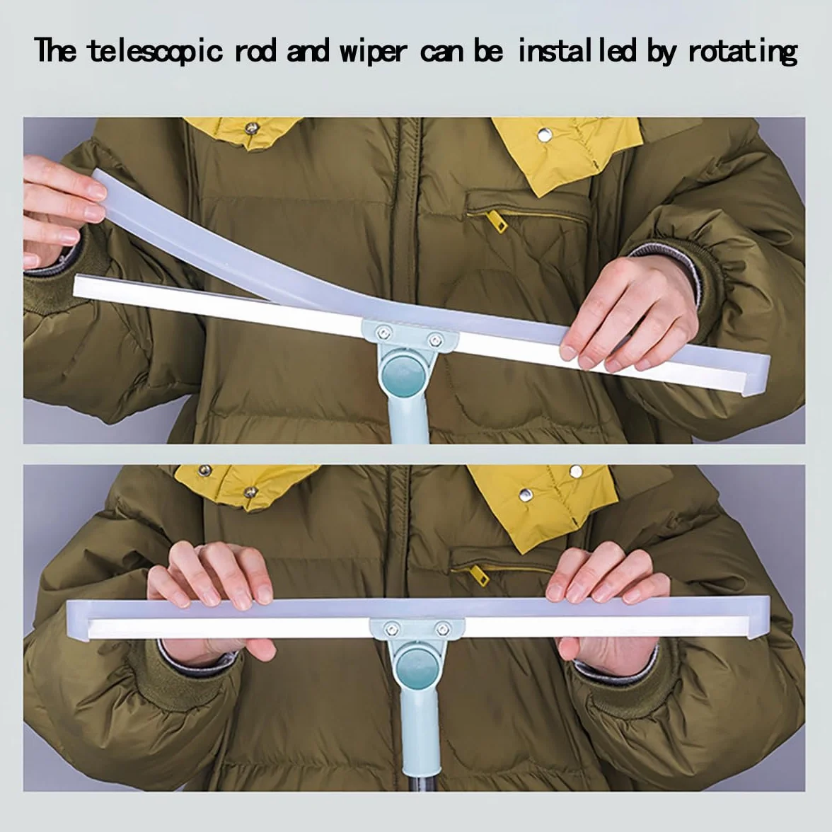 Magic Scrub Broom, Magic Broom Sweeper 3 w 1, wielofunkcyjna silikonowa szczotka do usuwania sierści zwierząt, nadaje się do gładkich podłóg, dywanów (50 cm)