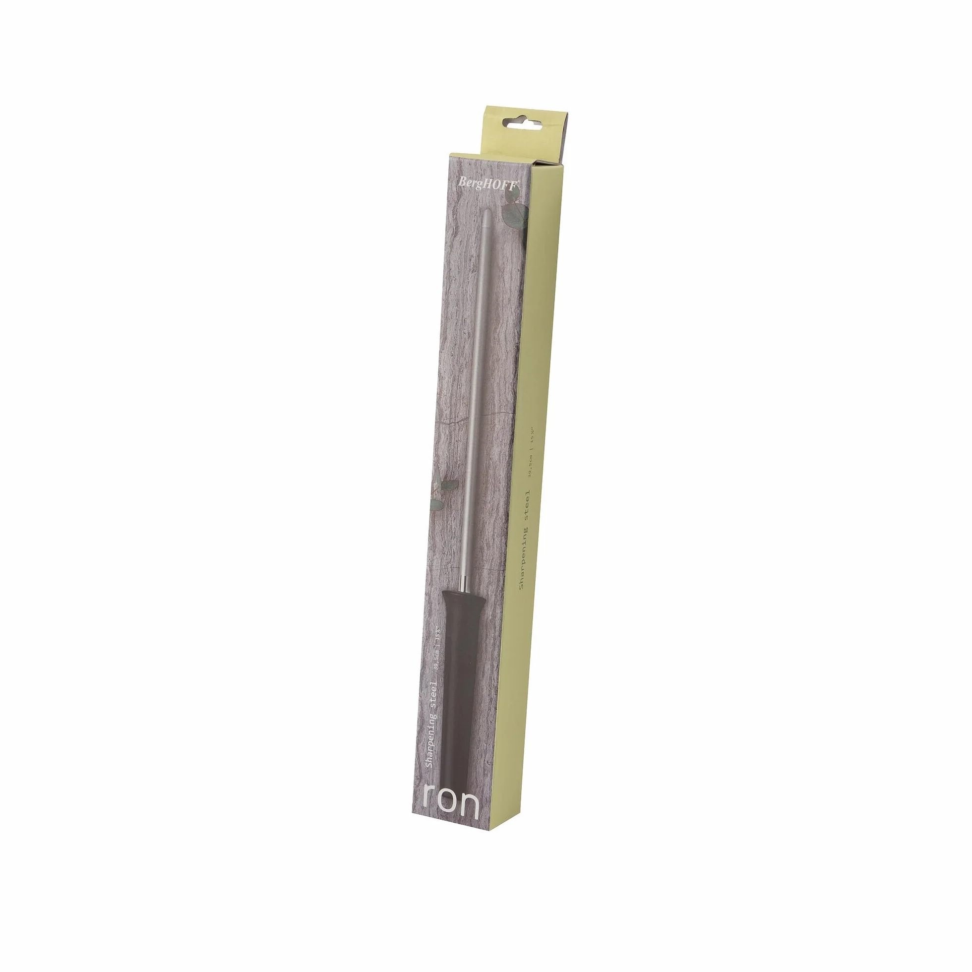 BergHOFF Ron Diamond pręt do ostrzenia noży węglowych stal nierdzewna czarny 39,5 cm