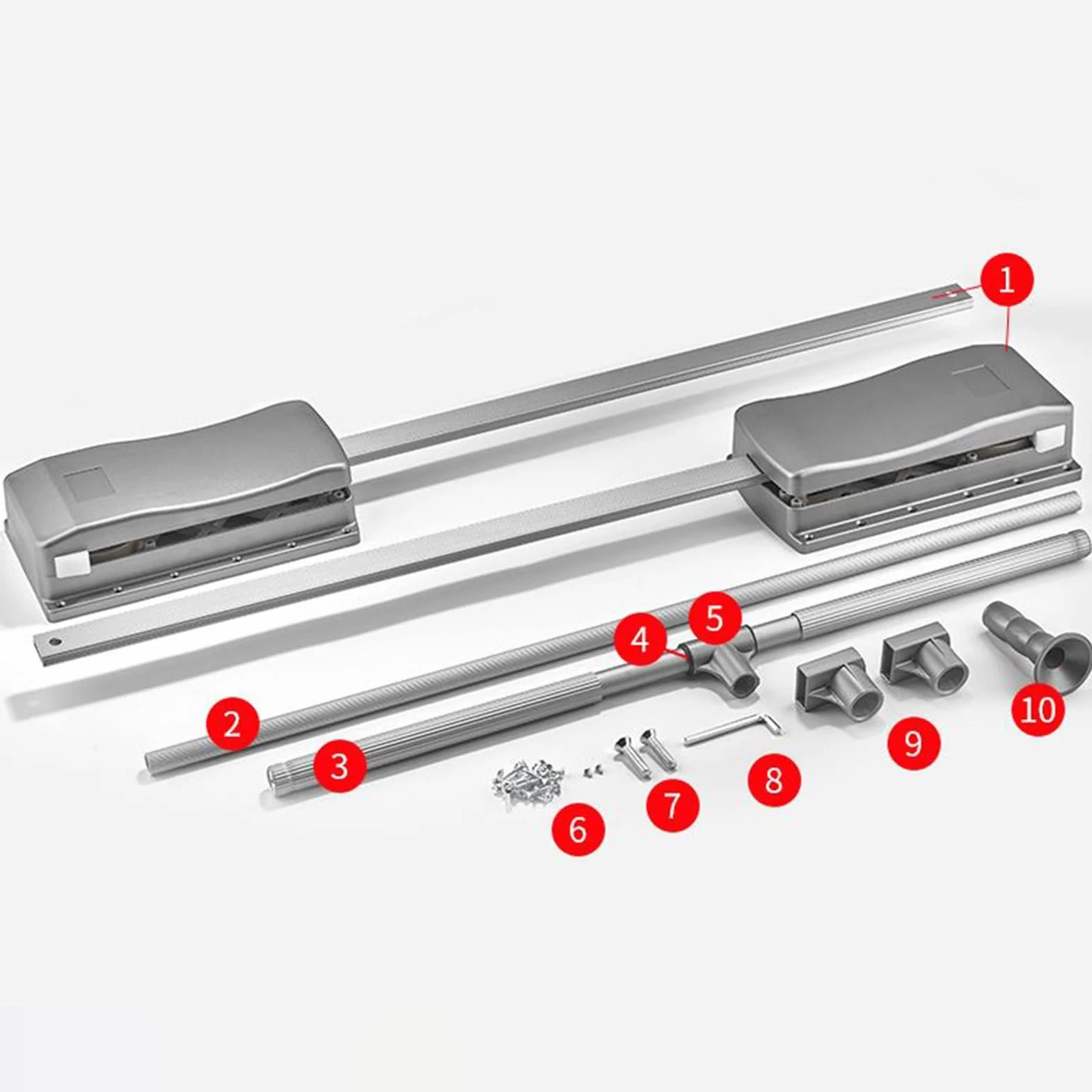 Wysuwany drążek do szafy, wieszak ze stopu aluminium, wytrzymała nośność 15 kg dla wydajnego przechowywania w sypialni