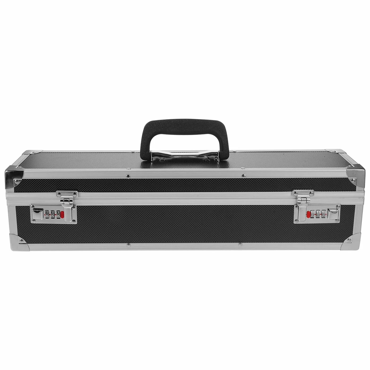 Aluminiowy Kuferek Noże Kuchenne z Podwójnym Zamkiem Szyfrowym Przenośny Organizer z Przegrodami Zabezpieczenie Narzędzi Kuchennych dla Szefów Kuchni Idealny Zajęcia Kulinarne i