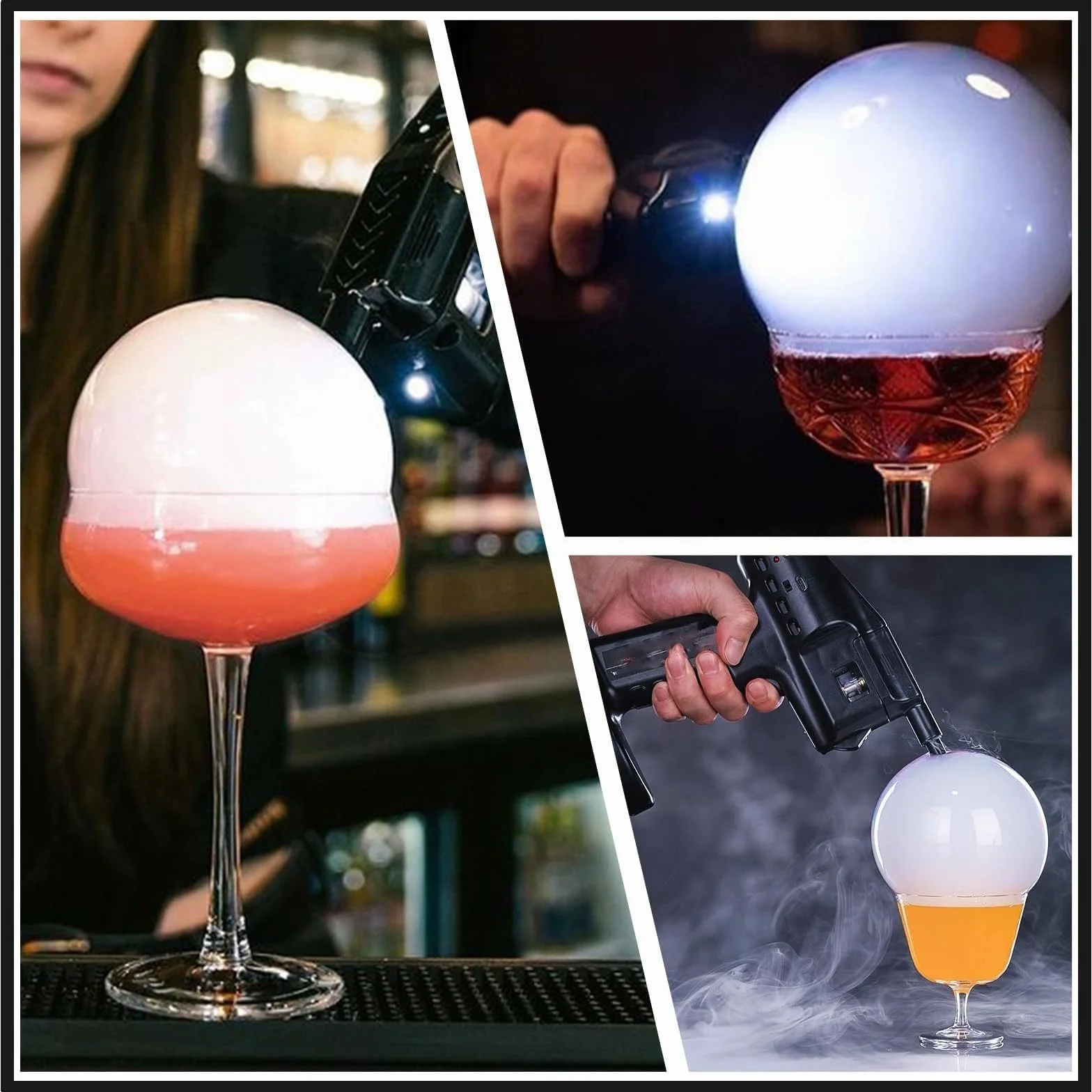 5 smaków Olejek i płyn do baniek mydlanych według akcesoriów barowych w kuchni Barman Cocktail Gun Bar Barman