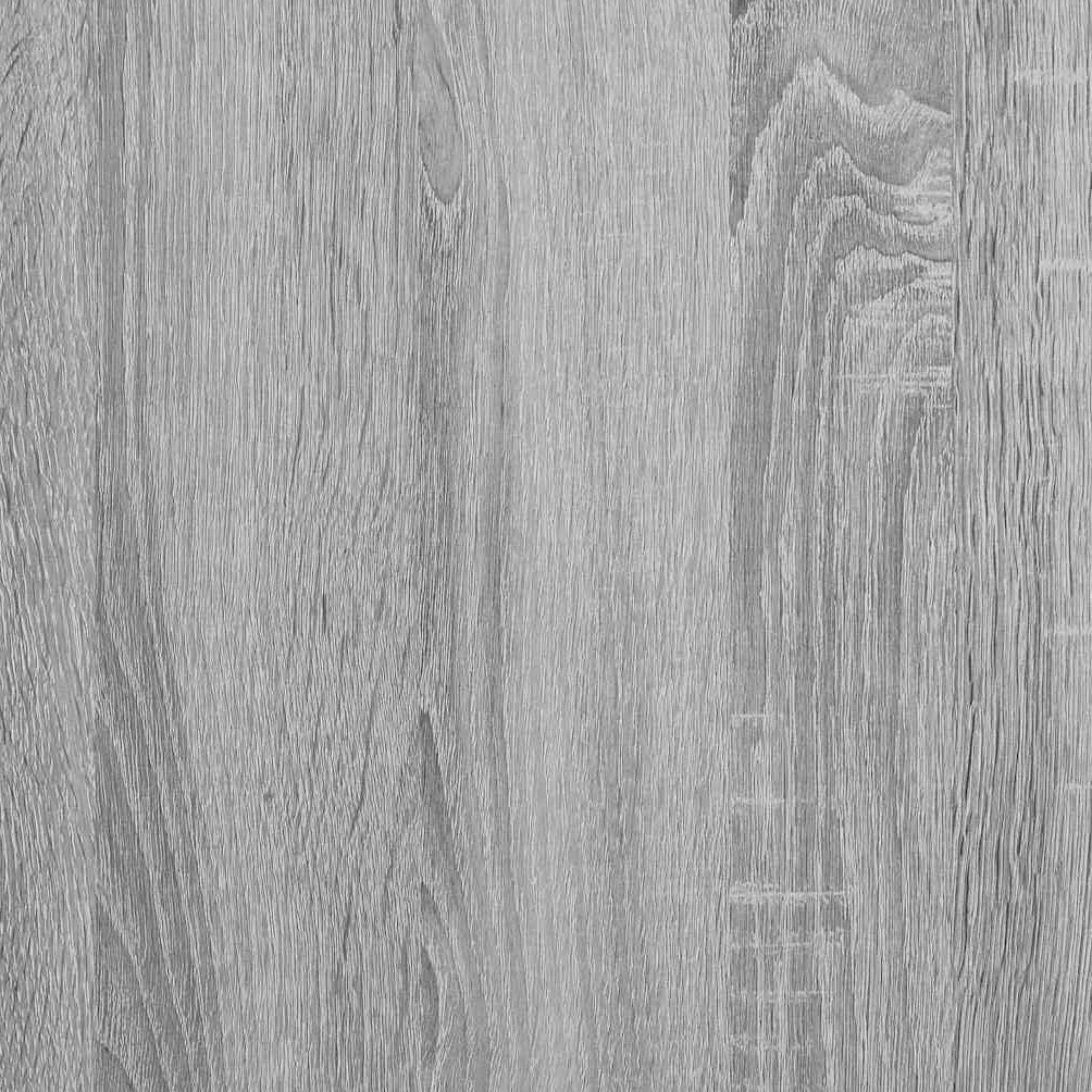 Biurko Sonoma szary materiał drewnopochodny z miejscem do przechowywania i regałem, 133,5 x 50 x 124 cm, 2-częściowe, ergonomiczne, nie zajmuje dużo miejsca, do biura, domowego biura i miejsca