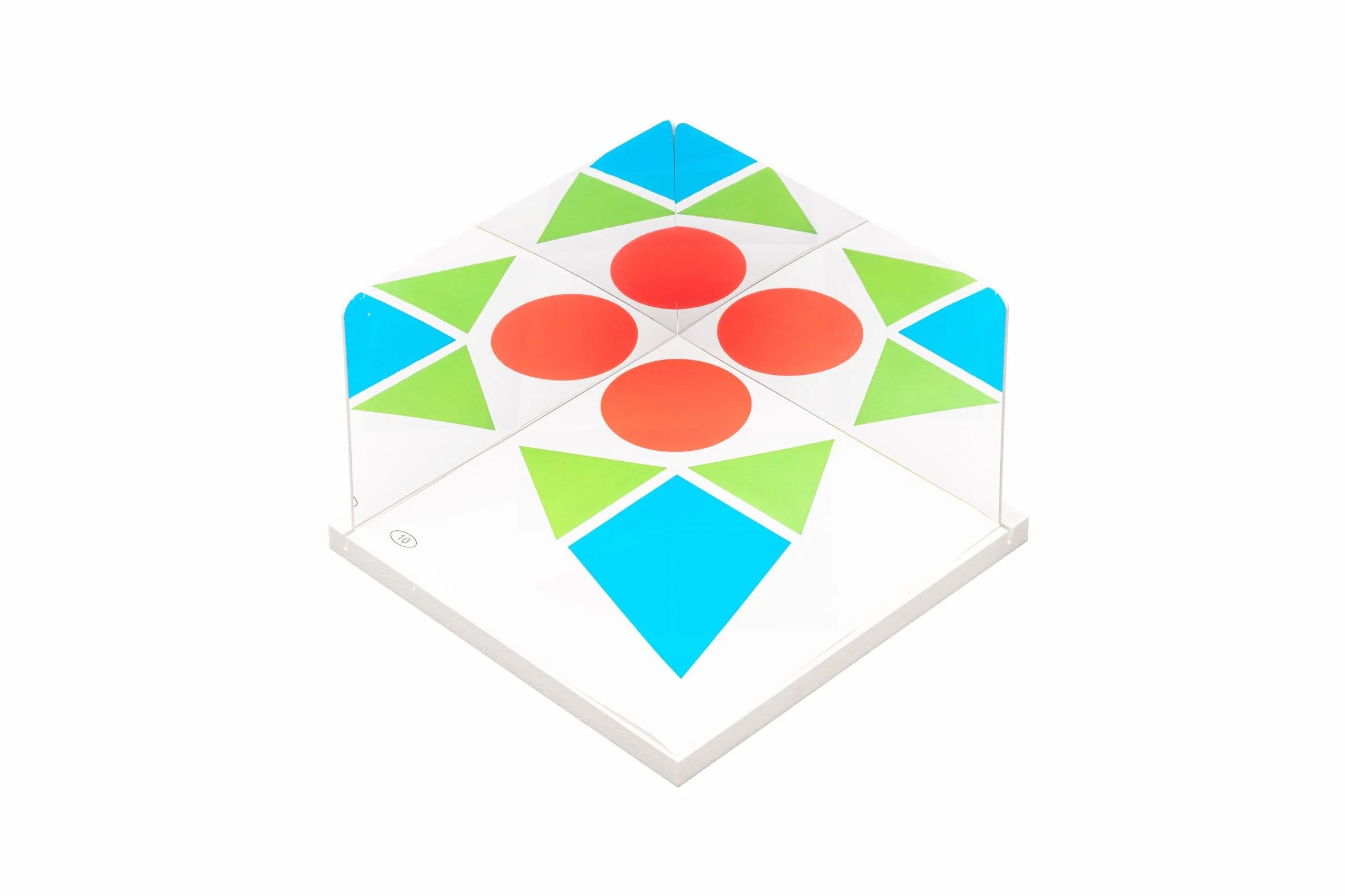WISSNER active learning Zestaw 2 lusterek 150 x 100 x 1, 5 mm ze stojakiem 16 x 16 cm i kartkami