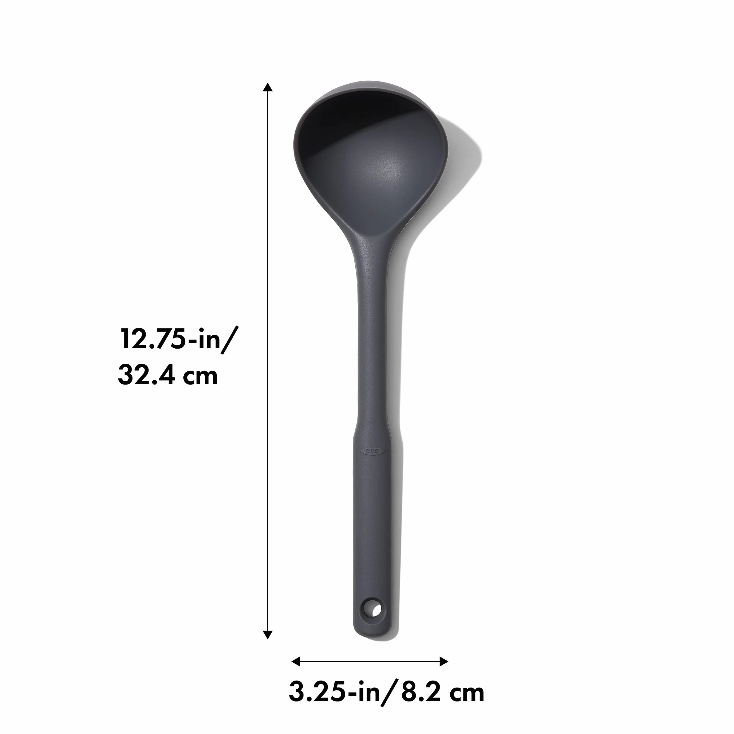 OXO Good Grips silikonowa chochla, pieprz, duża – odporna na wysokie temperatury