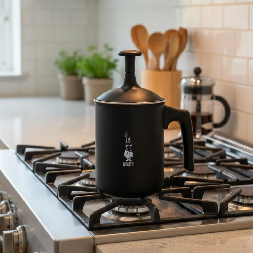 Bialetti Tutto Crema Spieniacz do Mleka Aluminiowy 230 W Czarny