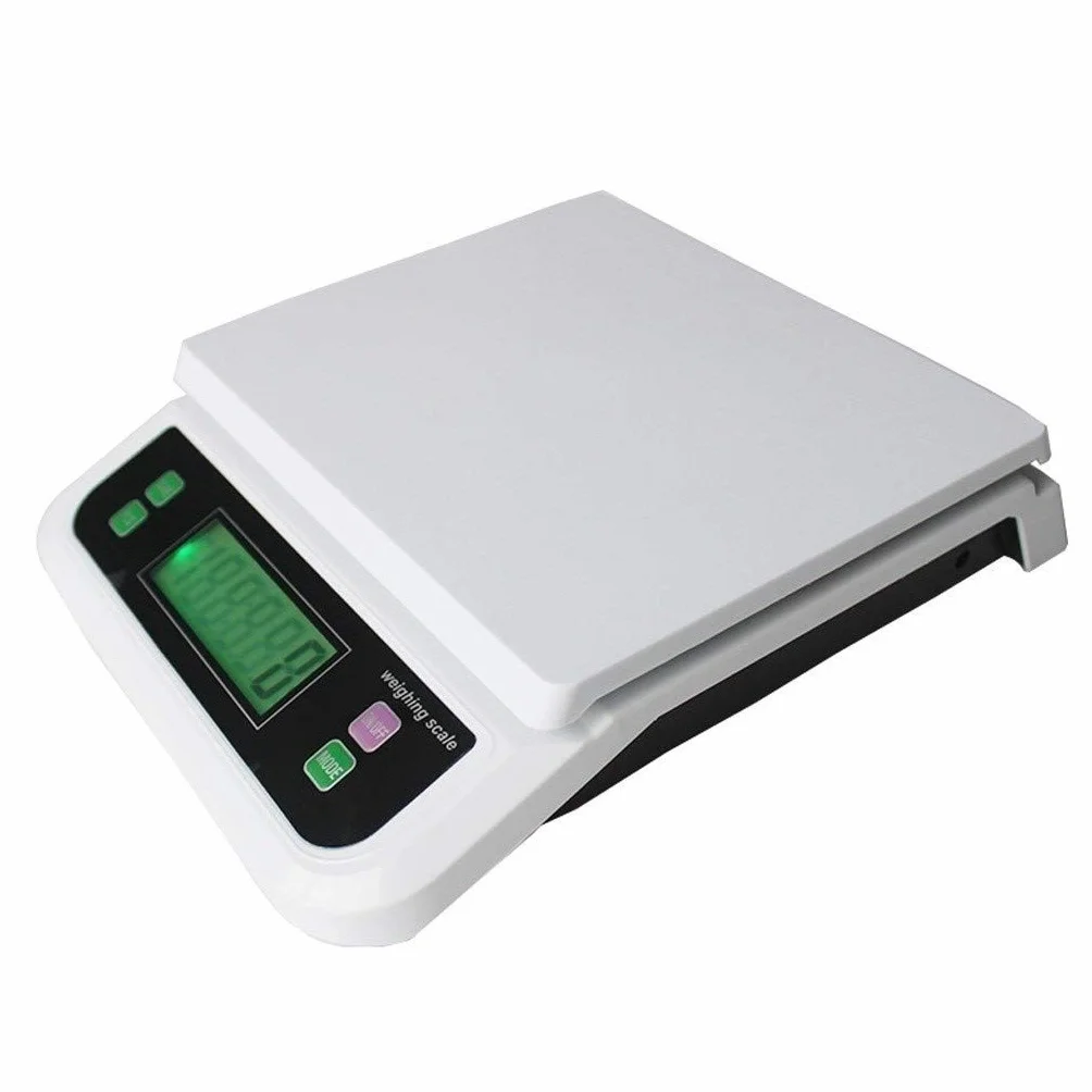 Elektroniczna waga kuchenna 30 kg/1 g przenośna waga ważąca cyfrowa waga spożywcza domowe gotowanie owoców Waga wielofunkcyjna (Bianco)