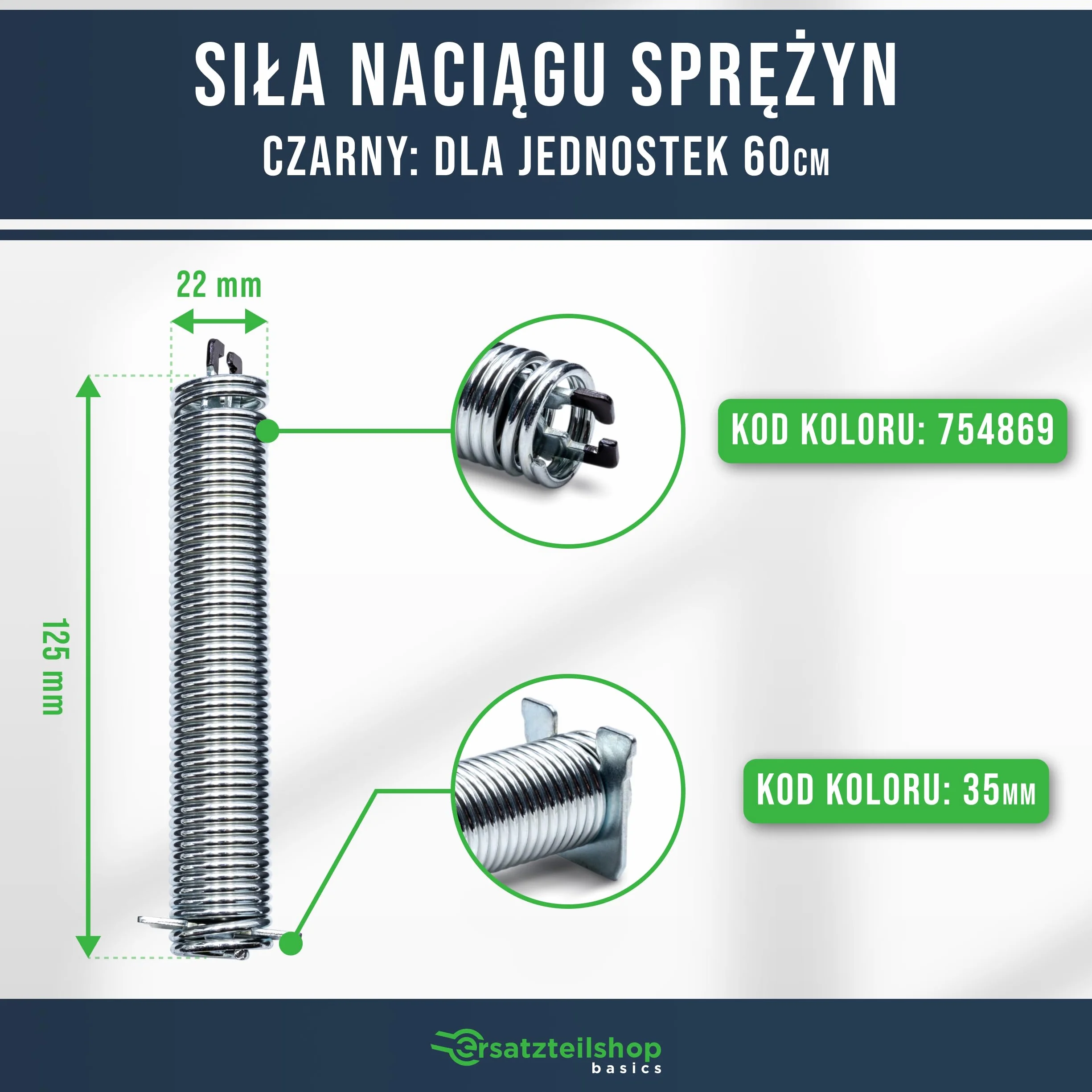 Sprężyny zawiasowe drzwiowe do zmywarki jak 00754869, zestaw naprawczy z linkami do zmywarki Bosch, Siemens, Neff, kod koloru czarny