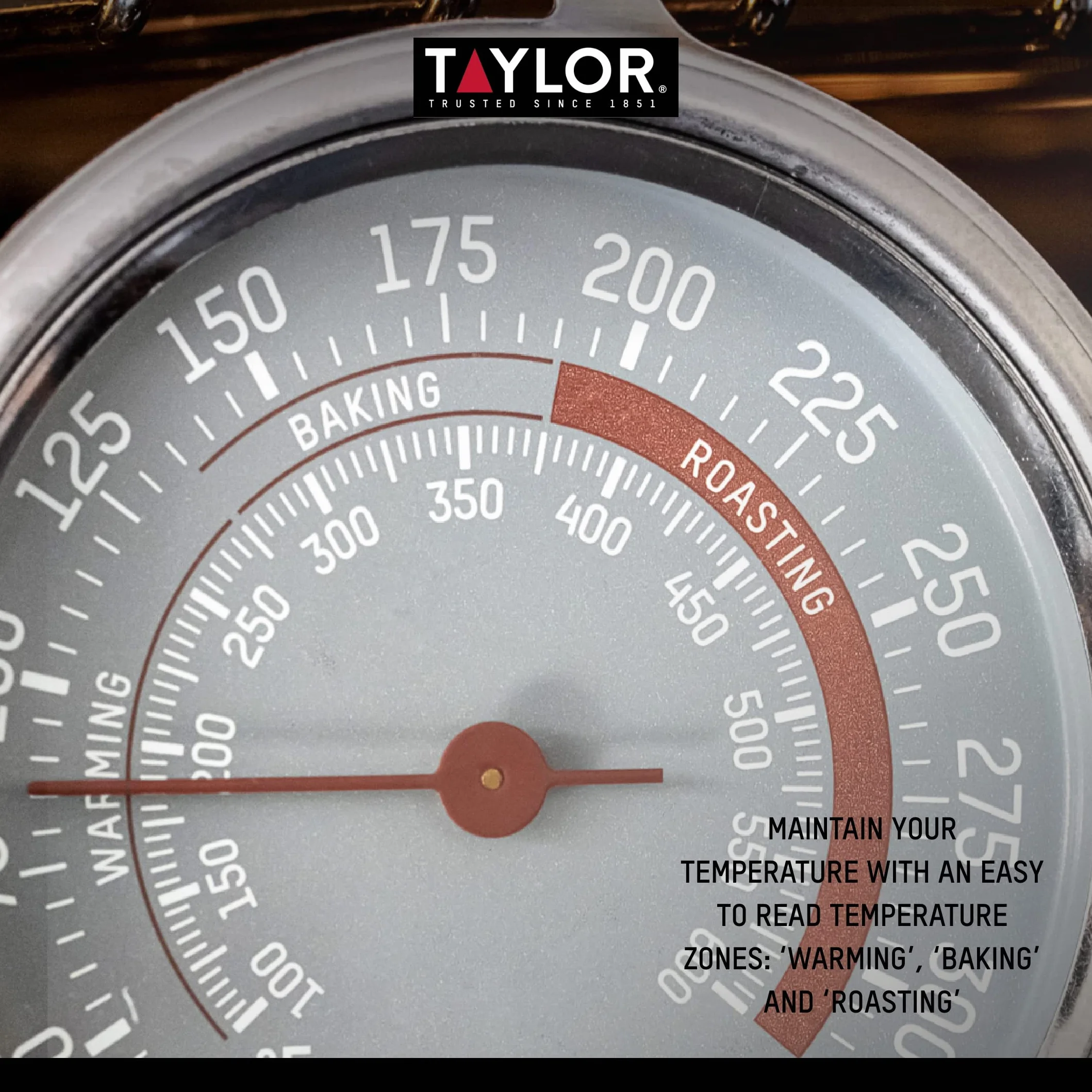 Taylor Pro Termometr do Piekarnika Stal Nierdzewna 18,2 x 13,4 x 4 cm