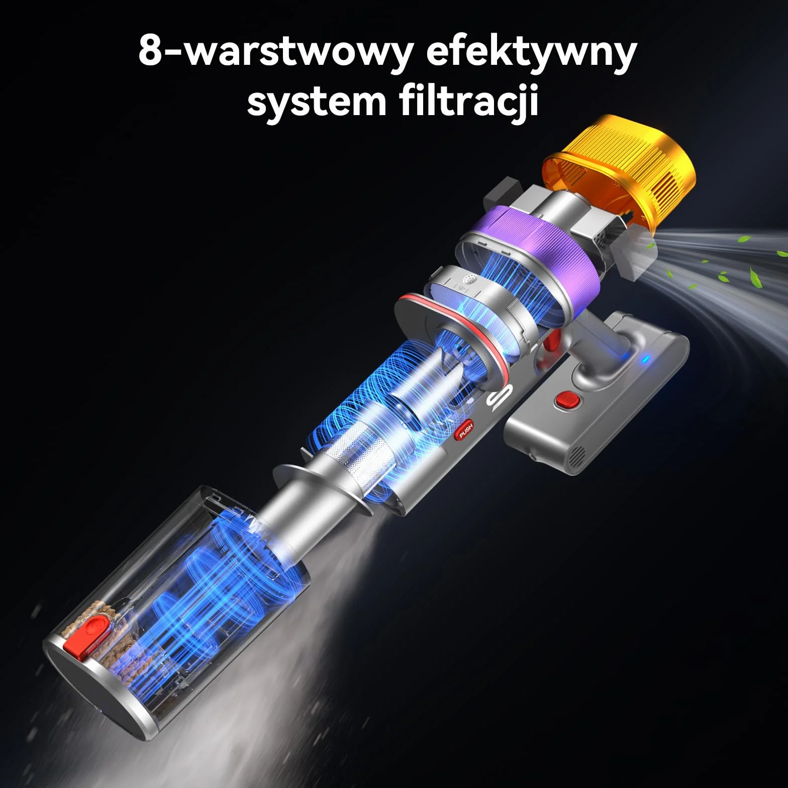 Vistefly V15 Ultra Odkurzacz Akumulatorowy 600W 58KPa Bezprzewodowy 8 w 1
