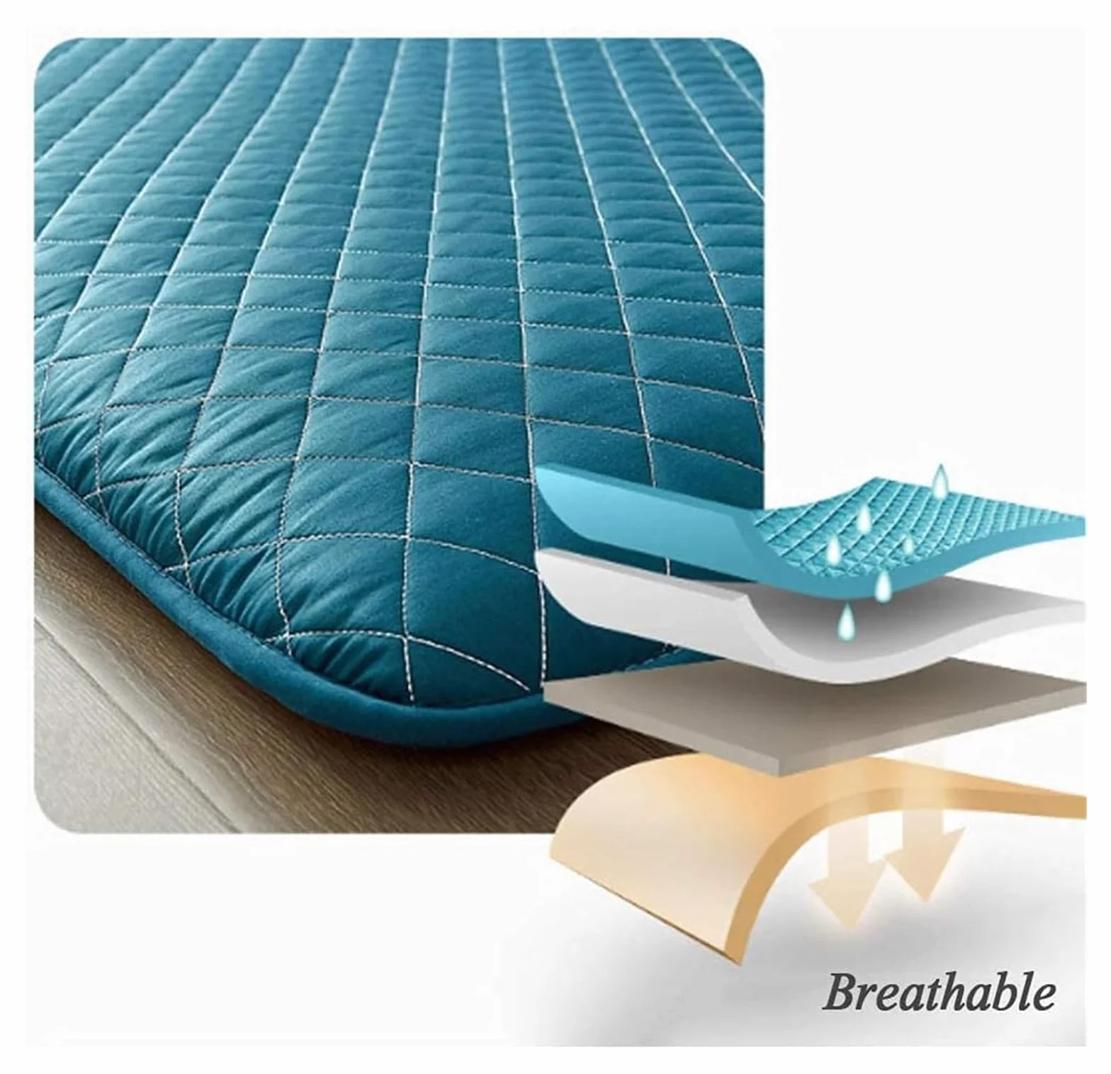 Japoński materac futon pikowana składana futon miękka gruba podkładka do spania dla studenta akademik kemping przenośna mata podłogowa (kolor: A, rozmiar: 90 x 200 cm (35 x 79 cali))