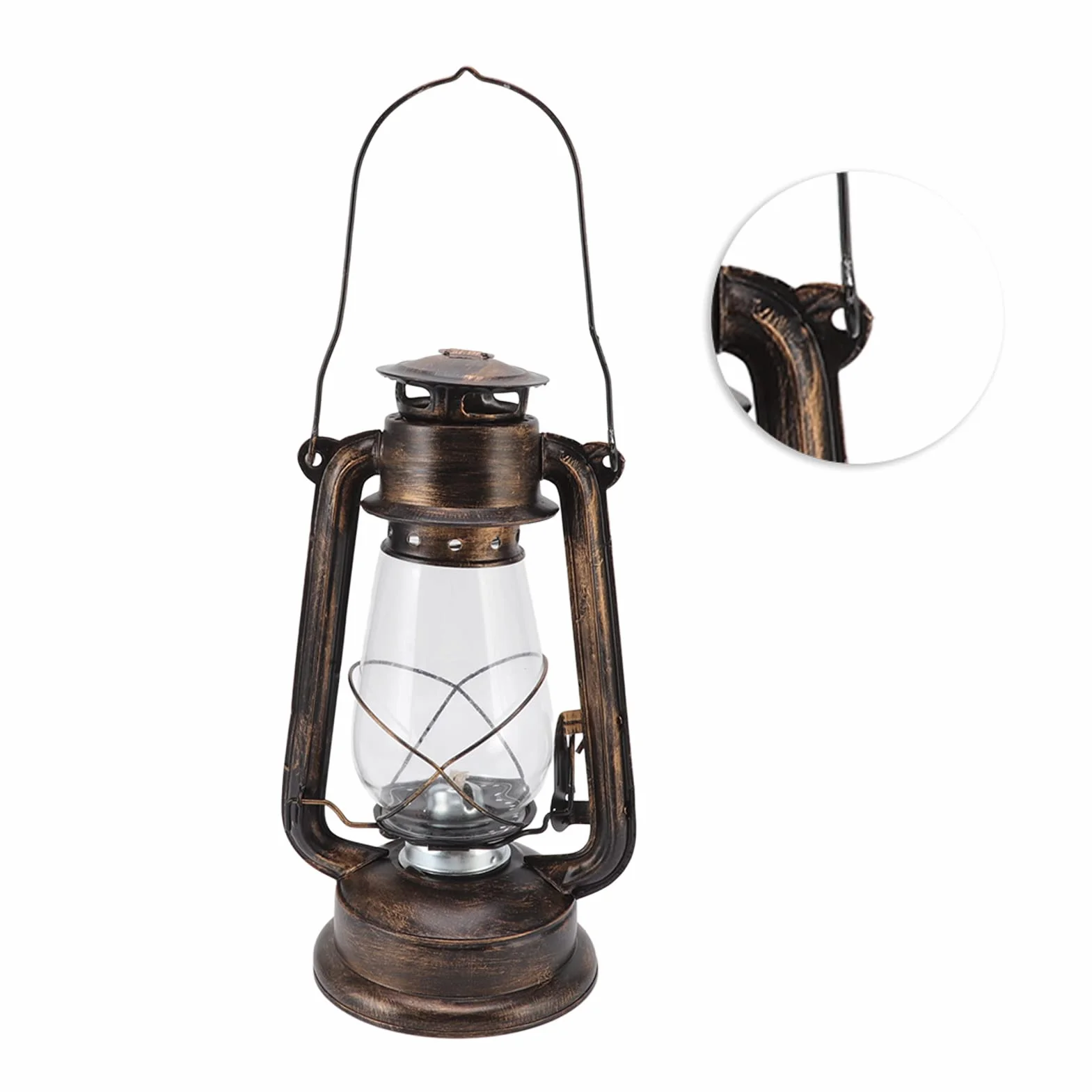 Vintage metalowa olejowa burza latarnia palenie huragan latarnia retro lampy naftowe na kemping piesze wycieczki dekoracja patio