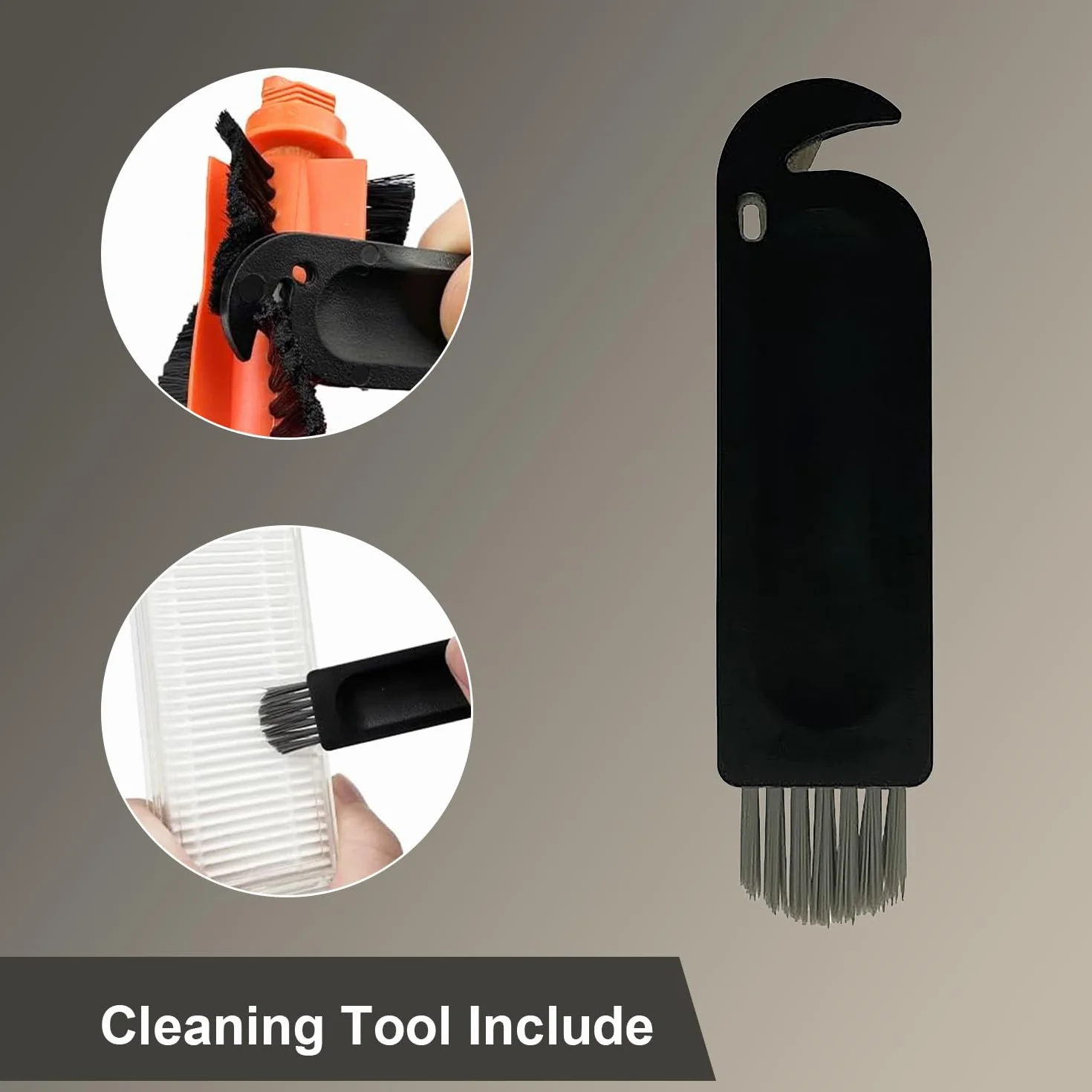 Akcesoria zamienne do Xiaomi Mi Robot Vacuum Mop 2S/ Mop Pro/Mop P/ STYJ02YM, zamiennik do odkurzacza Xiaomi Mi Robot S12/ S10 EU, 2 szczotki głównej, 4 filtr HEPA, 4 mopy, 6 szczotek