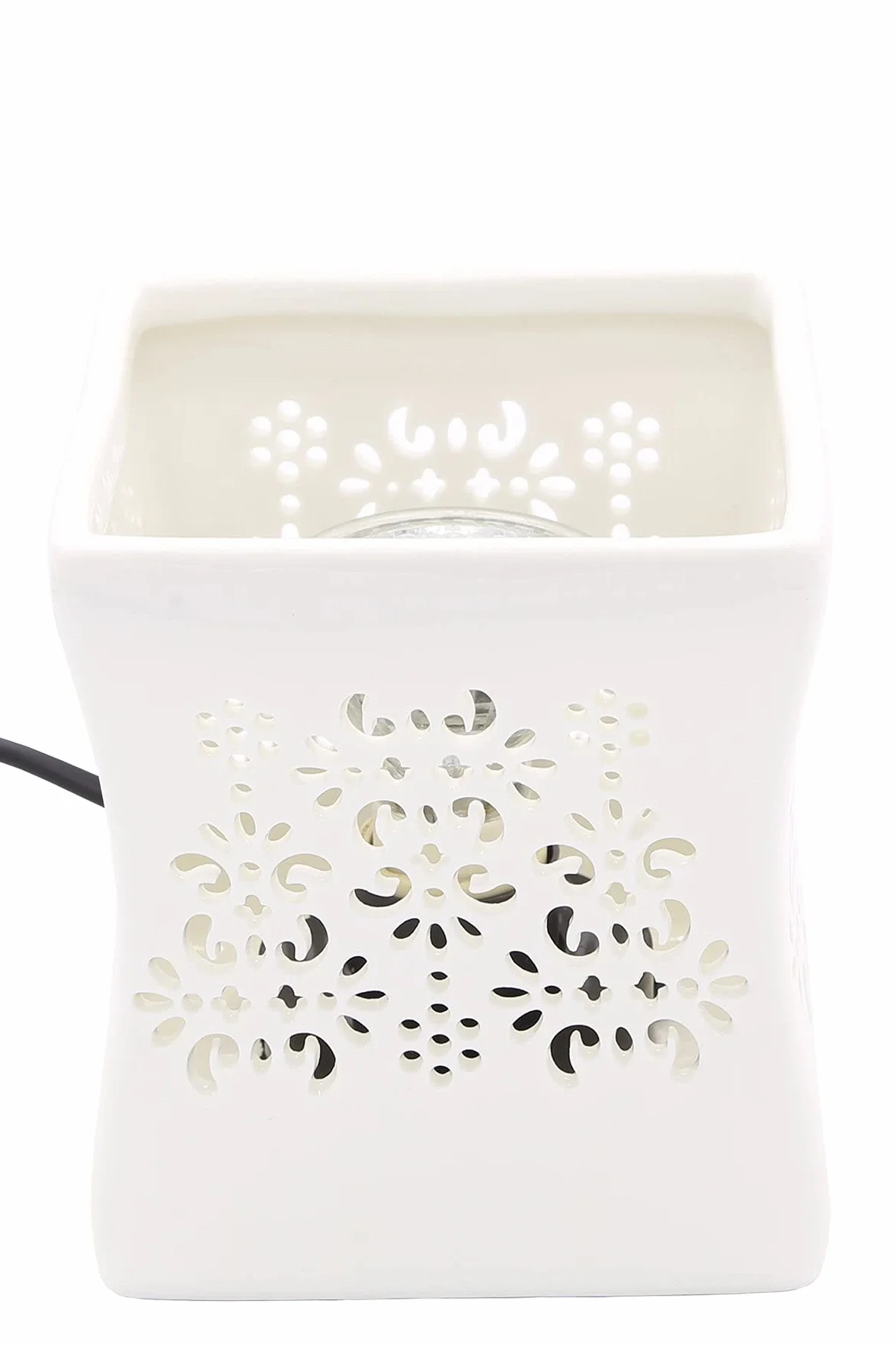 CANDLE-LITE Elektryczna lampa zapachowa – topiarka do wosku – stylowy palnik olejowy – dyfuzor olejków zapachowych – podgrzewacz do świec lampa do domowego biura, sypialni, salonu, spa lub studia fitness