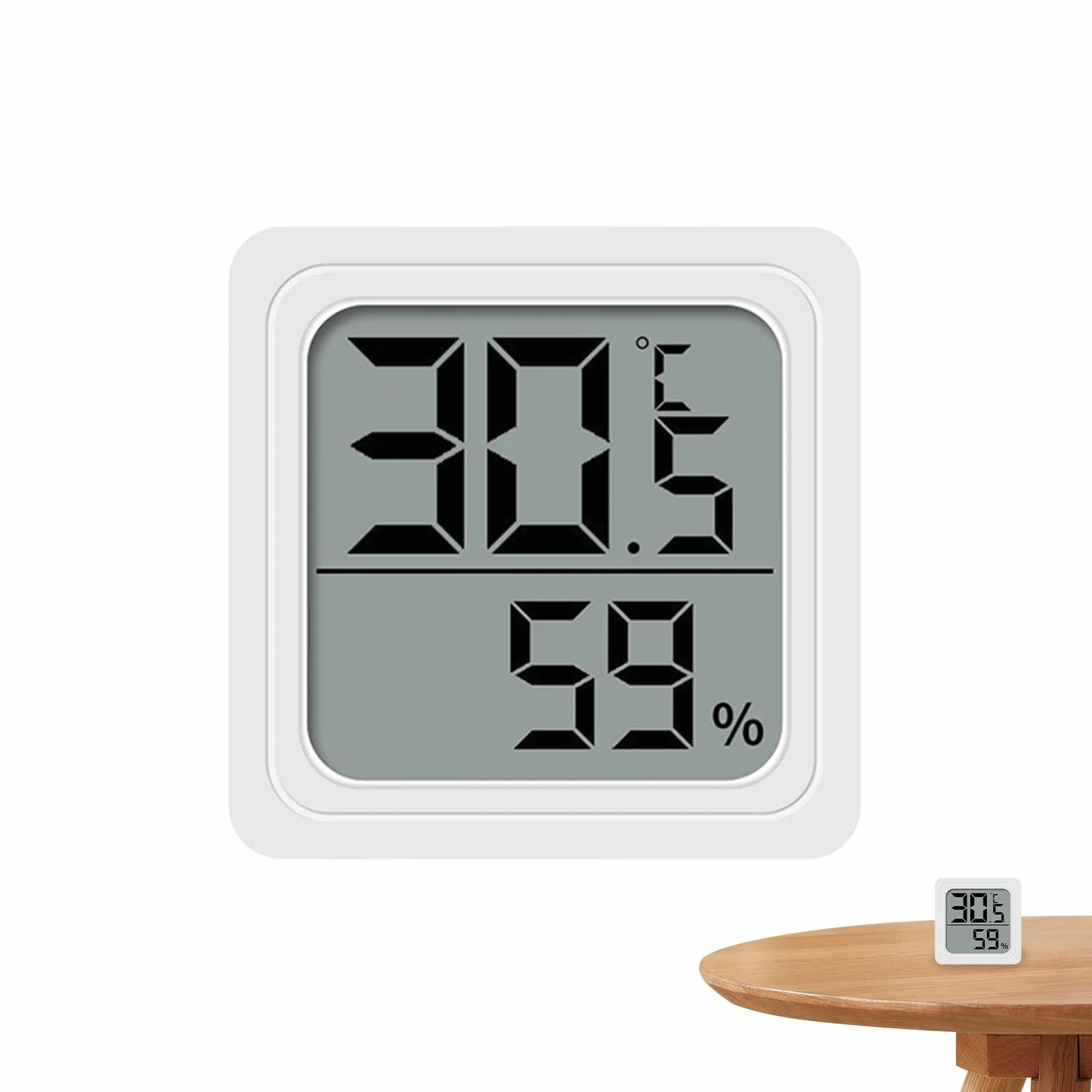 Monitor Temperatury i Wilgotności,Domowy Monitor Temperatury i Wilgotności | Czujnik Zasilany Bateryjnie Do Kuchni Pokoju Dziecięcego Tarasu Salonu Sypialni Domu