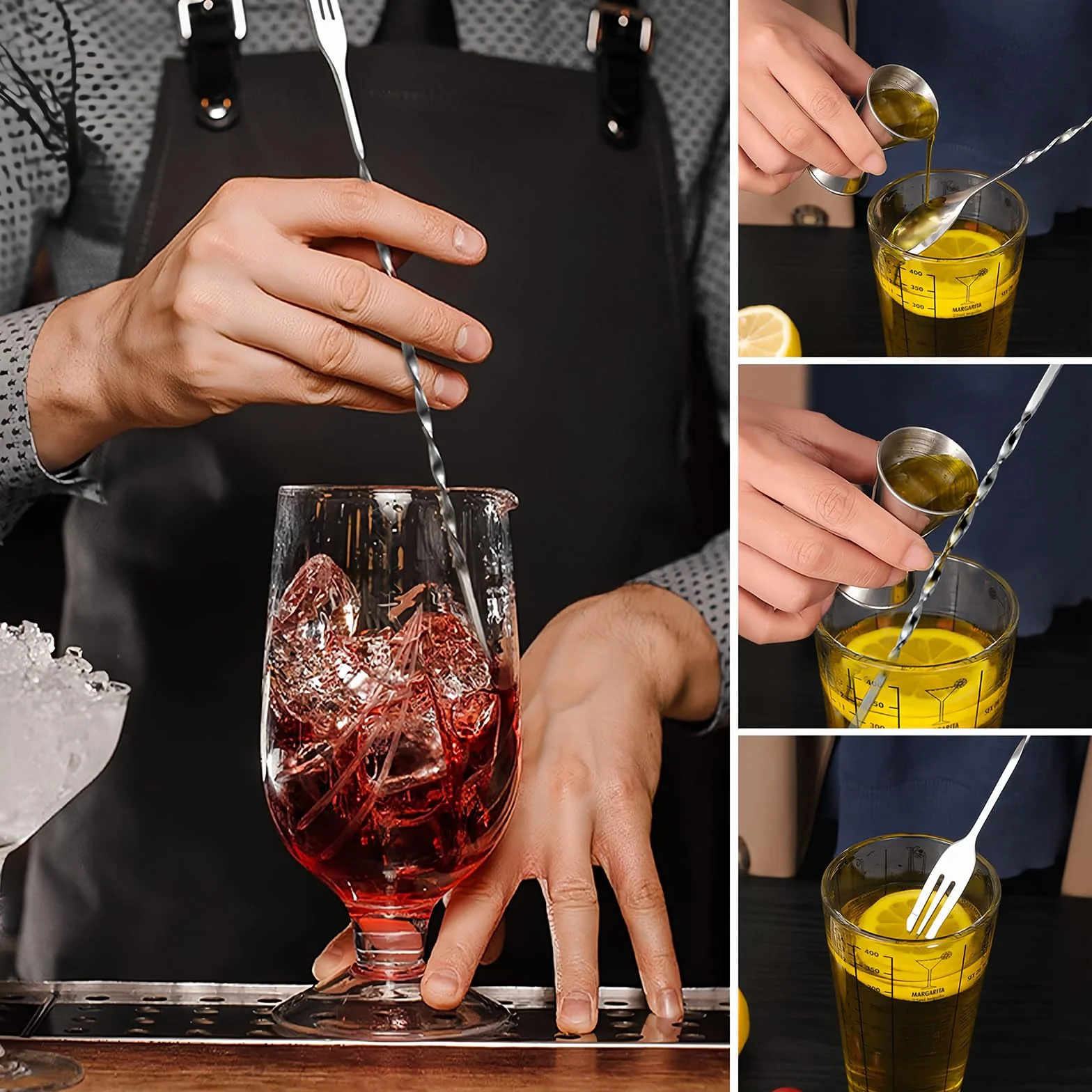 25 cm tłuczek koktajlowy ze stali nierdzewnej Koktajl Muddler z łyżką Młotek do mielonego lodu akcesoria kuchenne bar restauracja