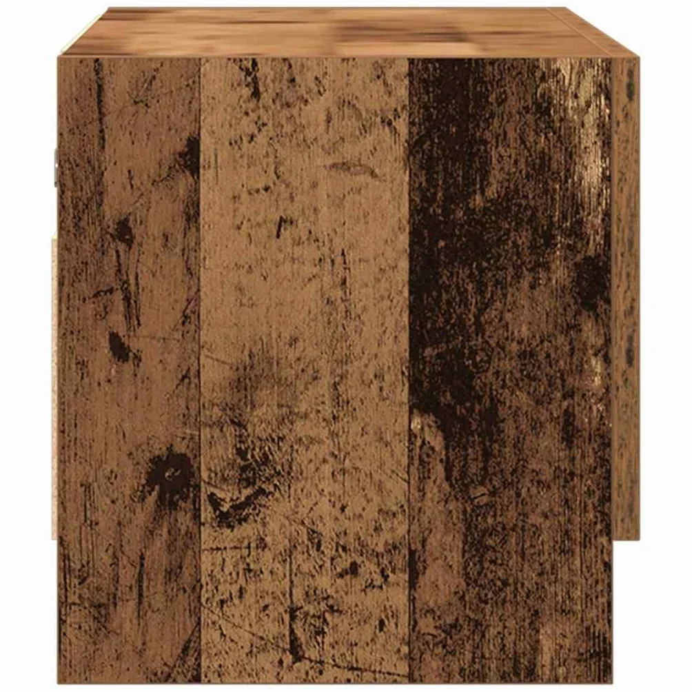 Szafa na ubrania o wyglądzie starego drewna i garderoba przestrzeń do przechowywania 70 x 32,5 x 35 cm z materiału drewnopochodnego na ubrania i akcesoria