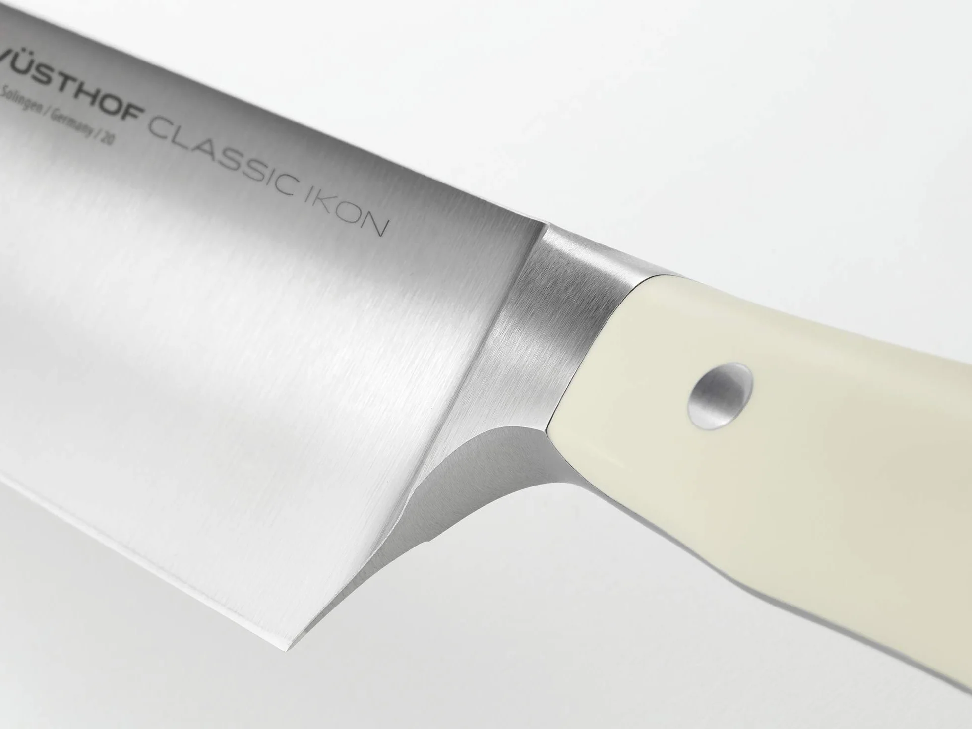 Wüsthof Santoku Classic Ikon Crème 17 cm nóż kuchenny azjatycki stal nierdzewna biały uchwyt