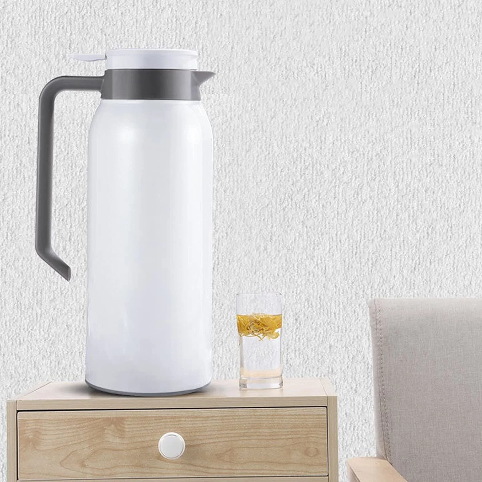 Termiczna karafka pojemnik izolacyjny 1500 ml stal nierdzewna termiczne karafki do kawy podwójna ścianka izolowany próżniowy termos do kawy herbata butelka na wodę termiczna karafka na kawę (kolor: niebieski)