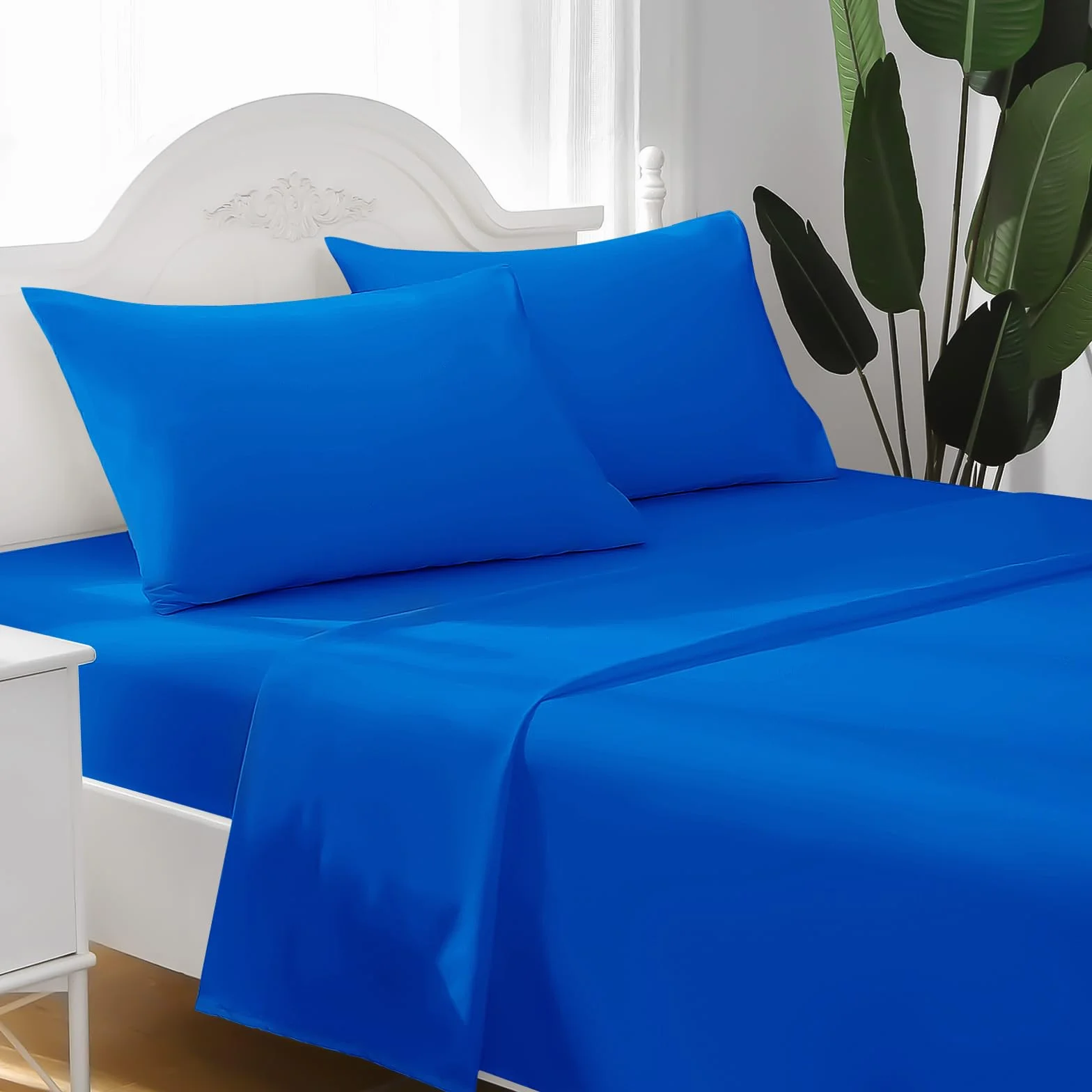 FARFALLAROSSA Zestaw pościeli 100% bawełna prześcieradło z gumką 180x200 cm 2 poszewki 50x80 cm