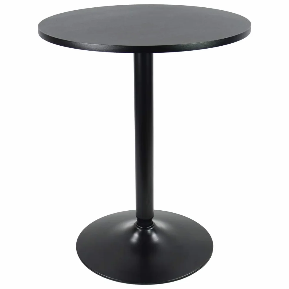 KKTONER Okrągły stół barowy 60 cm blat do baru koktajlowego pubu kawy herbaty jadalni bistro stół zewnętrzny (74 cm wys.)
