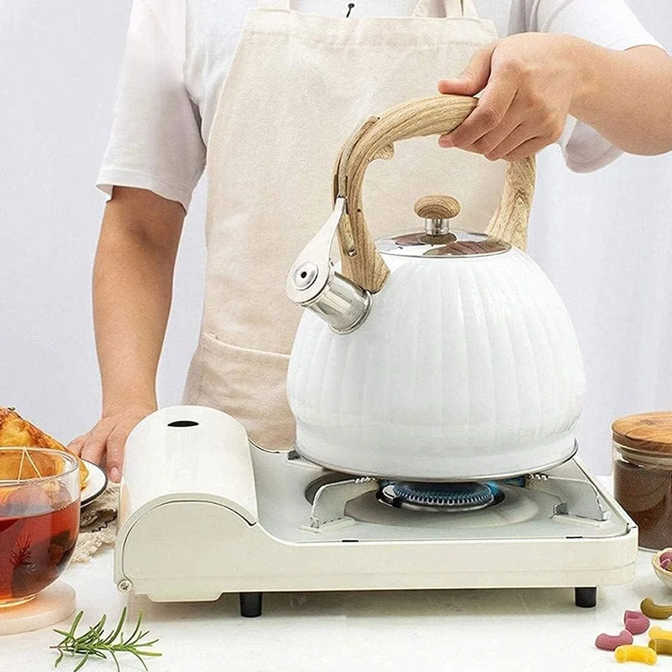 Czajnik z Gwizdkiem Czajnik Z Gwizdkiem 3,5 L Domowy Czajnik Czajnik Ze Stali Nierdzewnej Z Uchwytem Do Wszystkich Płyt Kuchennych Gaz Gwizdanie Czajnik Czajnik Kuchenek