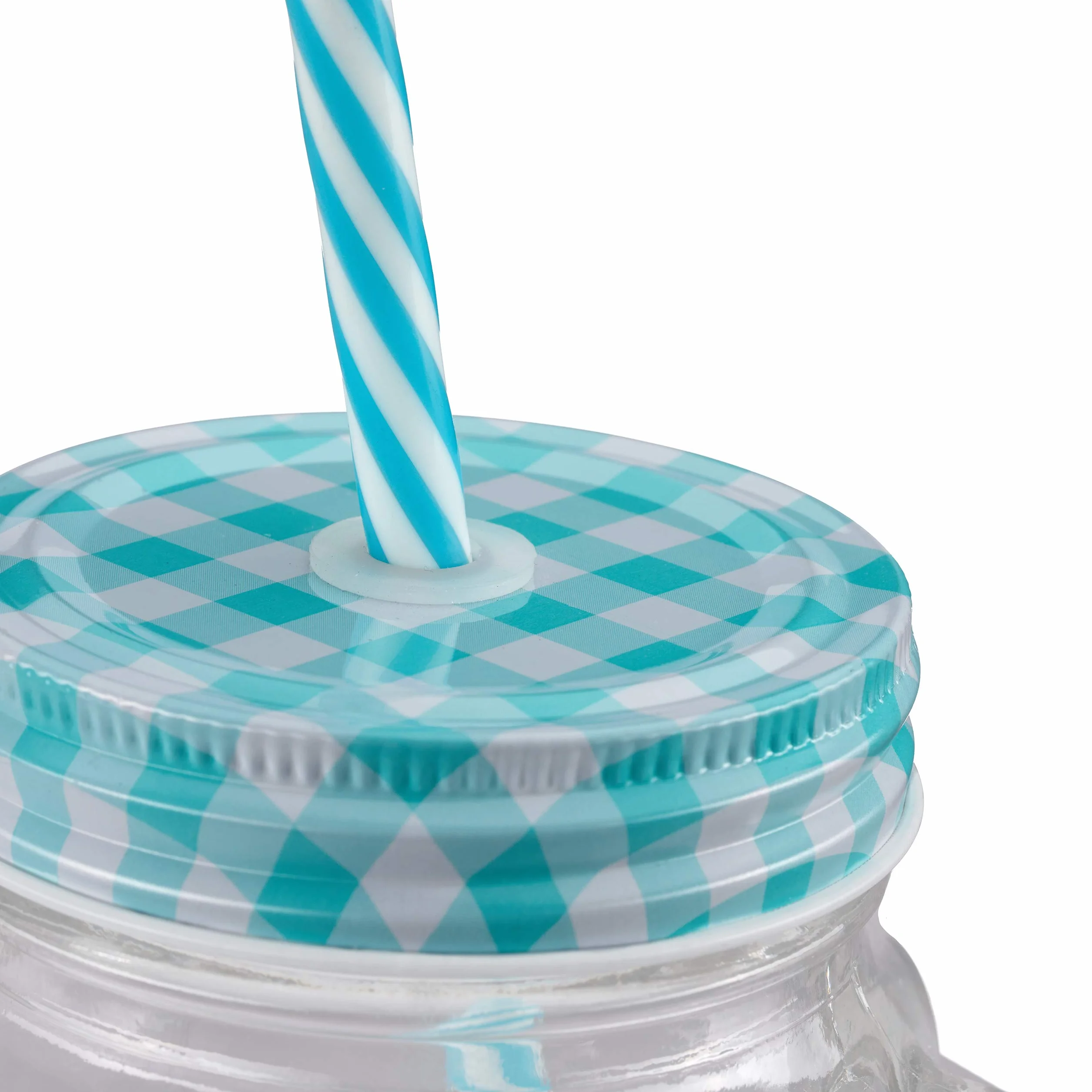 Relaxdays 16 szklanek do picia ze słomką, 400 ml, wys. x szer. x gł.: 13 x 10,5 x 15 cm, pokrywki z uchwytem, zestaw szklanek do napojów lodowych, kolorowe