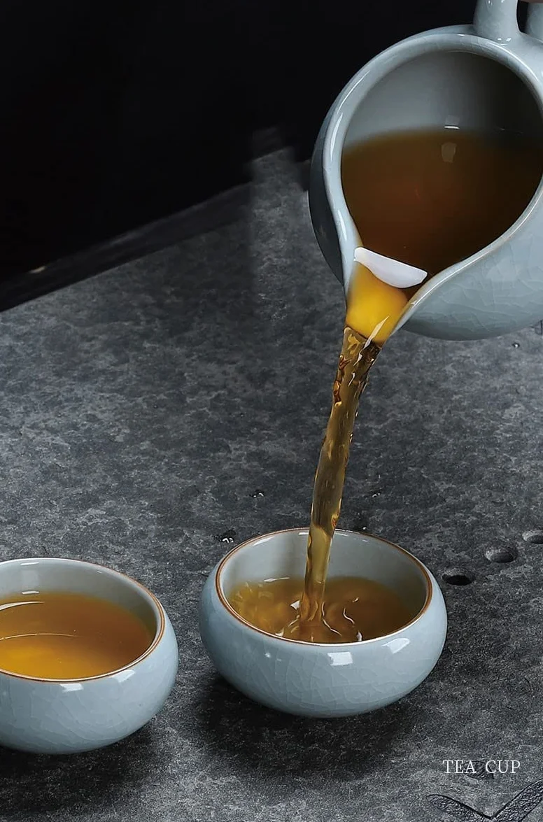 Gongfu zestaw do herbaty – zestaw czajniczek do herbaty z tacą do serwowania i pudełkiem na ceremonię parzenia herbaty, przenośna zastawa stołowa do herbaty kungfu, idealny do domu lub podróży