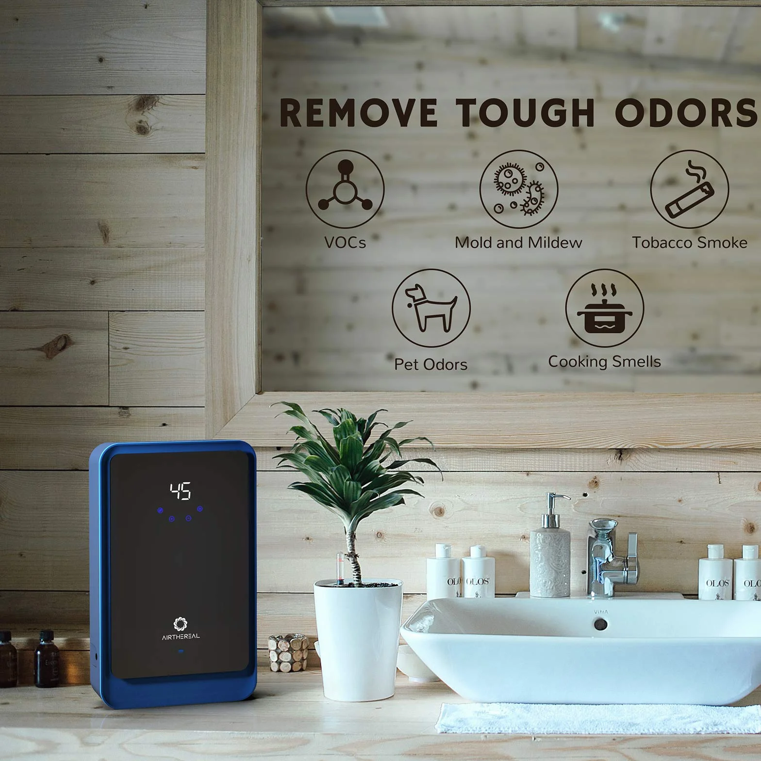 Airthereal Generator ozonu do wody i powietrza – moc 1000 mg/h z timerem i generatorem jonów ujemnych - czysta woda, powietrze, myjka, produkt i nie tylko