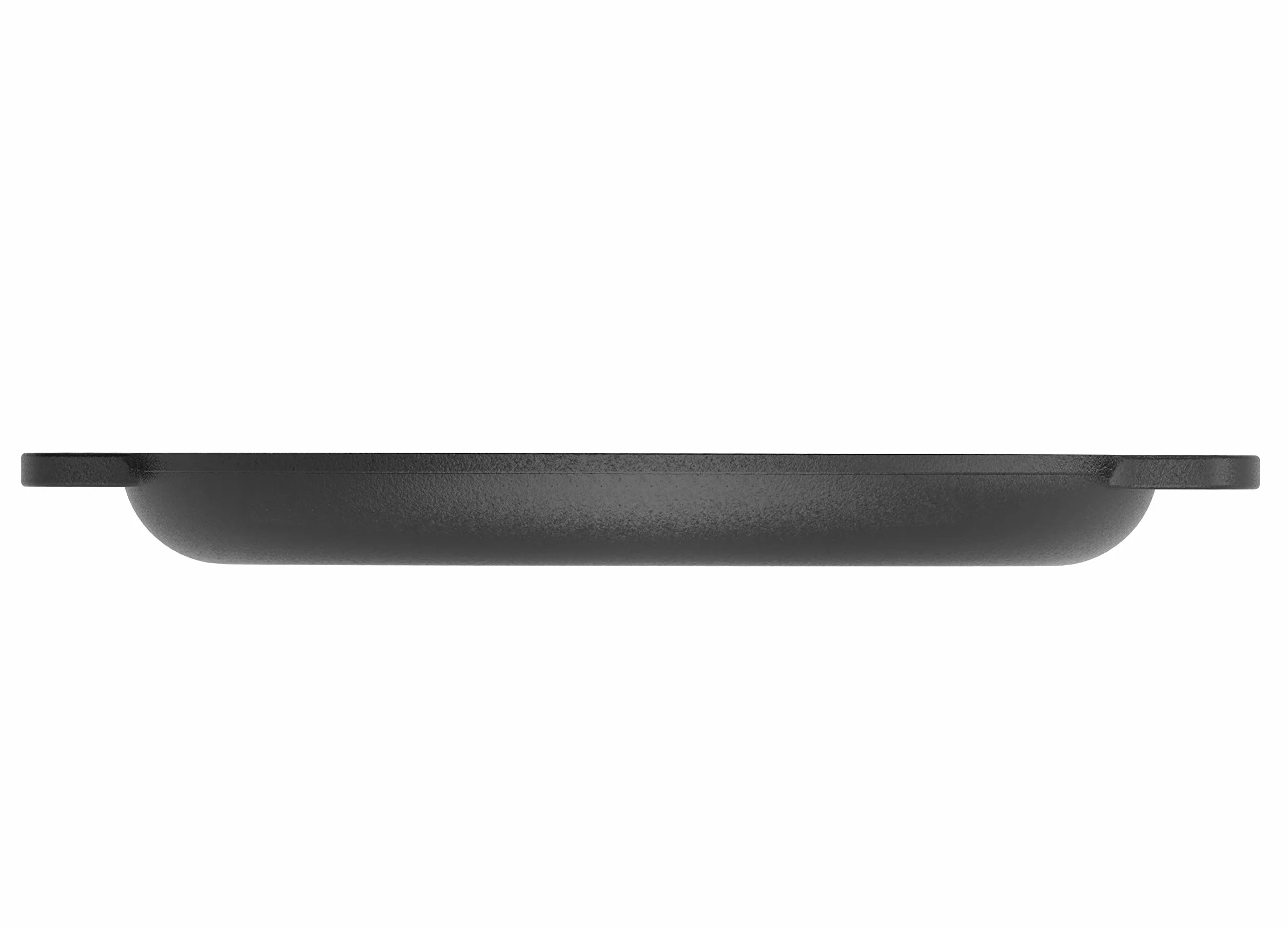 Chef Pomodoro Żeliwna patelnia do pizzy, wstępnie sezonowana patelnia z uchwytami, blacha do pieczenia, okrągła patelnia do Dosa Tawa Roti, Comal do tortilli (30.5 cm)