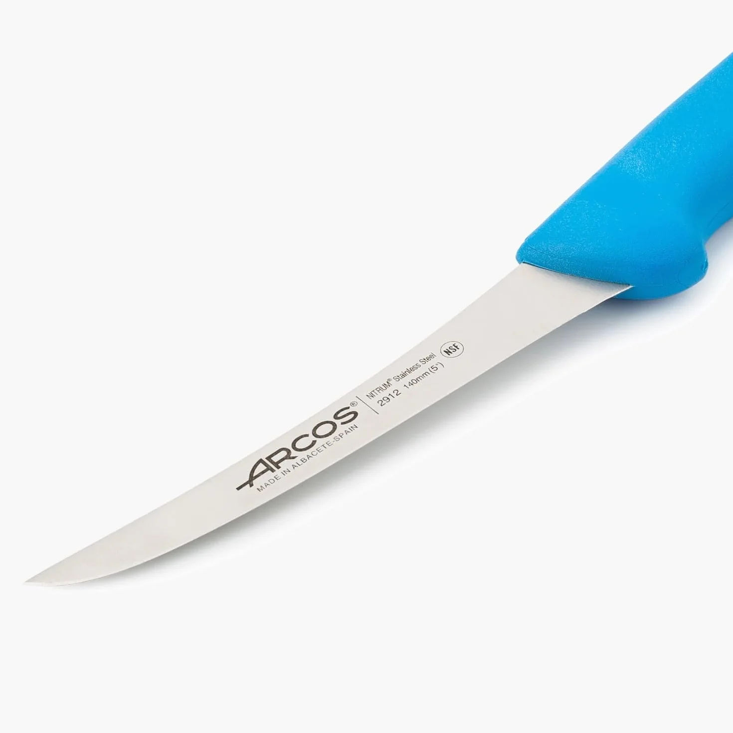 Arcos 291223 seria 2900-boning nóż nóż nitrm 140 mm (5,51 cala) - uchwyt polipropylenowy niebieski kolor, 18/8 stal nierdzewna