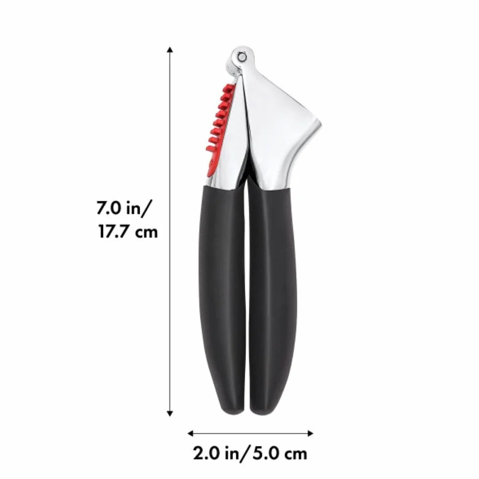 Oxo Grips Wyciskarka do Czosnku, Cynk, Czarny/Srebrny, 17,5 cm