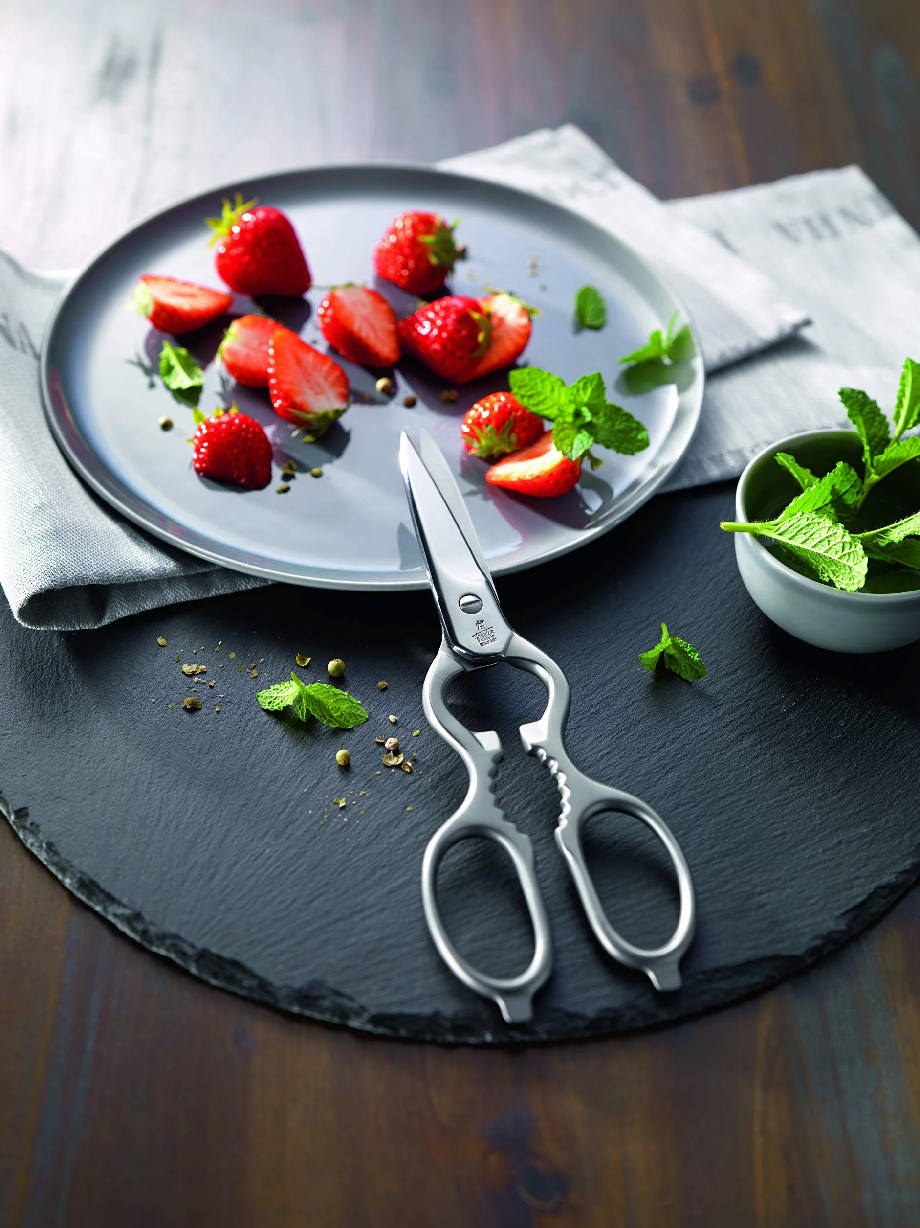 ZWILLING Nożyce wielofunkcyjne, uniwersalne nożyczki, długość: 20 cm, specjalna stal nierdzewna, pomoc kuchenna, srebro [Made in Germany]
