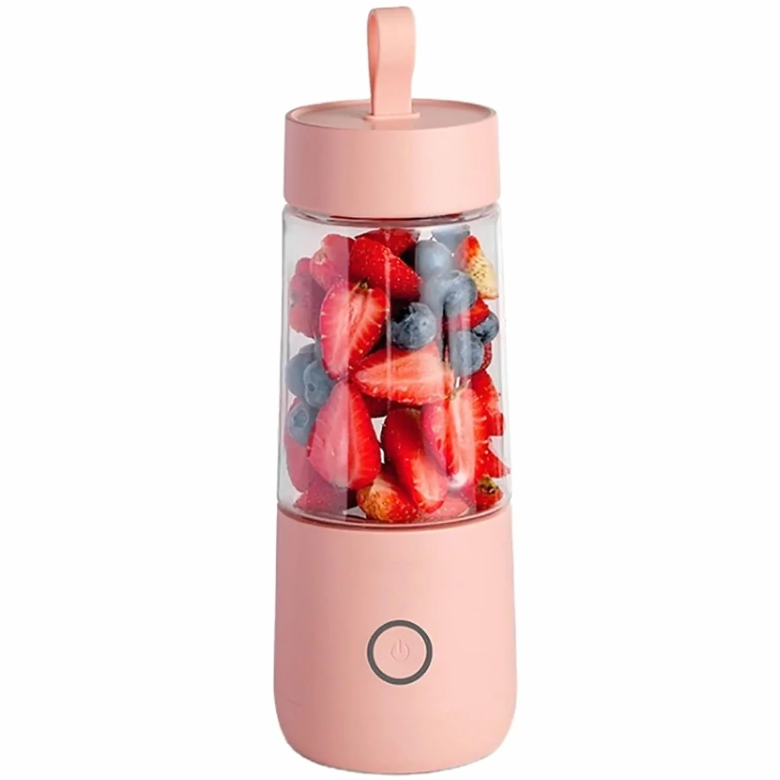 Osobisty Mikser Do Owoców Z Możliwością Ponownego Ładowania, Przenośny Mini Blender Do Smoothie 350 Ml Z 4 Ostrzami, Pojemność 15 Filiżanek/w Pełni Naładowany, Łatwy Do Czyszczenia, Do Smoothie