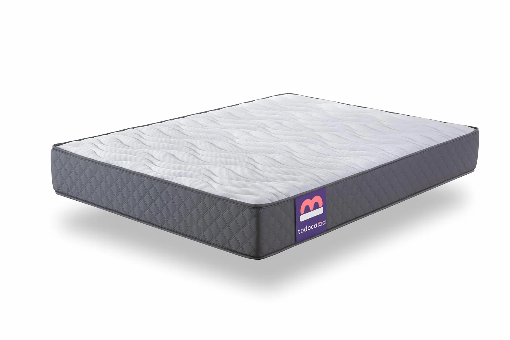 Todocama - Materac wiskoelastyczny 105x190 cm, wielowarstwowy Pure Flow MAX, wysokość 21 cm, średnia/wysoka twardość, środek przeciw roztoczom, antybakteryjny i hipoalergiczny. Wyprodukowano w
