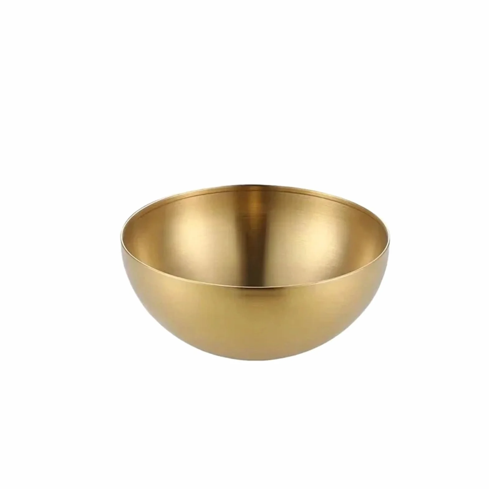 Miska ze stali nierdzewnej o dużej pojemności sałatka owocowa pojemnik na jedzenie zupa makaron ryżowy zastawa stołowa do kuchni dla domu(Gold-20cm)