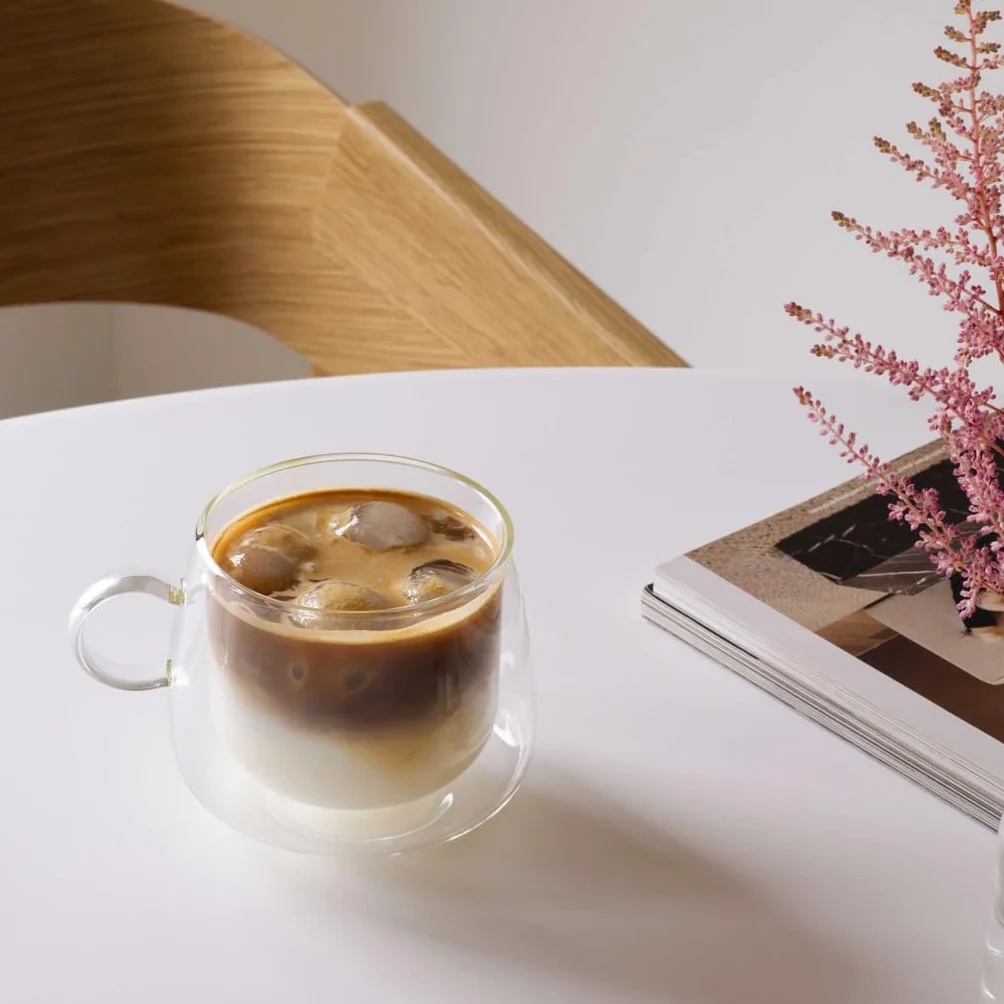Villeroy & Boch – Artesano Hot&Cold Beverages szklanka do cappuccino, zestaw 2 szklanek, podwójne ścianki do napojów, 250 ml, szkło borokrzemowe, zmywarka, mikrofala