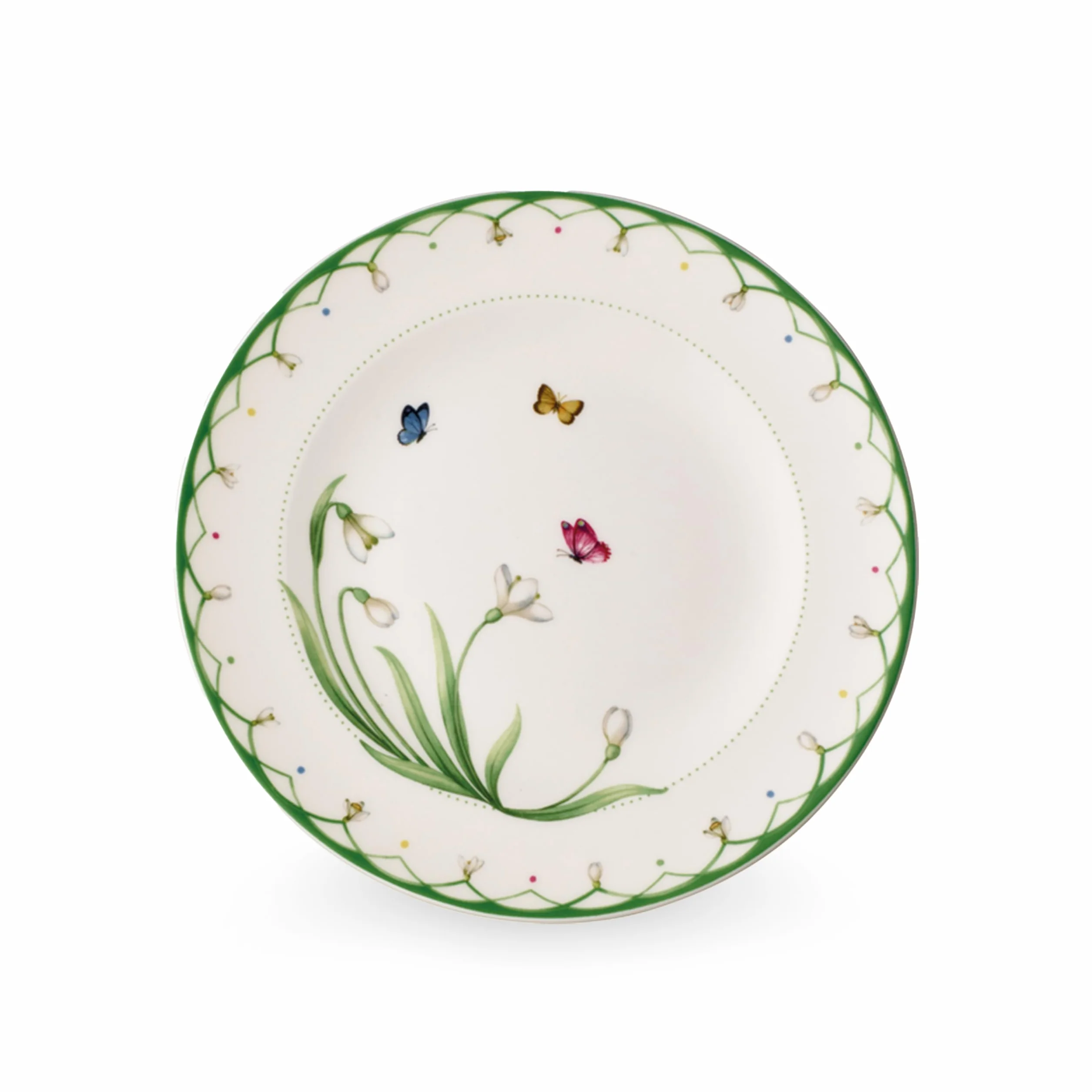 Villeroy & Boch Kolorowa Wiosna Talerz Śniadaniowy, Porcelana, Biały, 22 cm