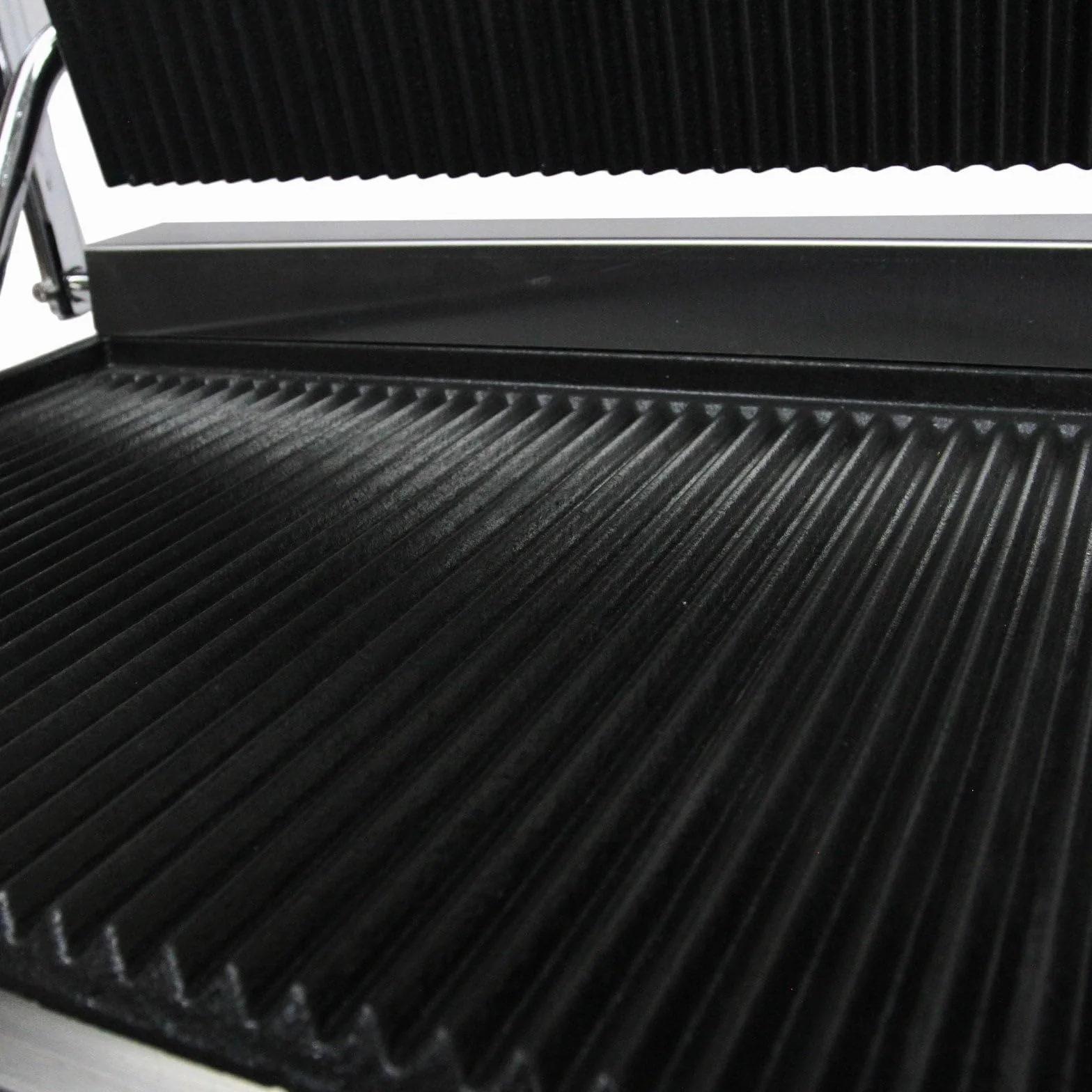 KuKoo grill kontaktowy (2200 W) - 2 płyty, temperatura 50-300°C, bezpłatna szczotka do czyszczenia + 2 tacki ociekowe, płyta grillowa Panini
