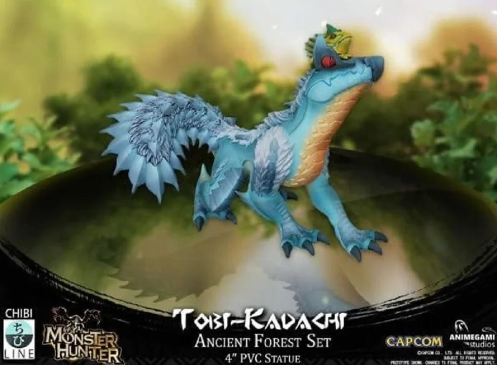 Monster Hunter AGS-CAPMHFTK Figurka PCW (Tobi-Kadachi), niebieska, 10 cm