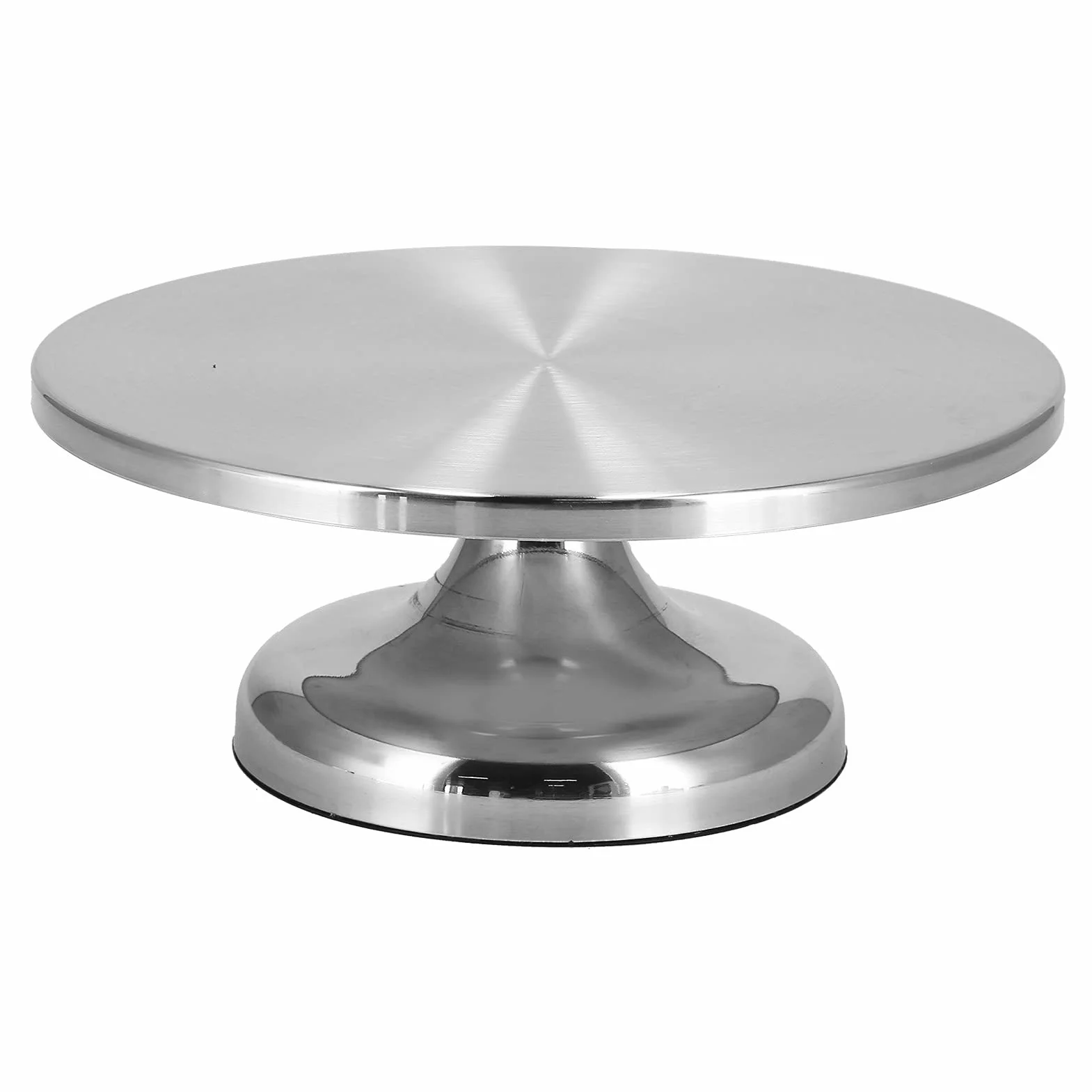 Cocoarm Gramofon do Ciasta Stojak na Ciasto ze Stopu Aluminium 30 Cm Obrotowy Stojak do Dekorowania Ciast z powierzchnią antypoślizgową i Gumowymi Nóżkami dla Domowych Piekarzy Przyjęcia Urodzinowe