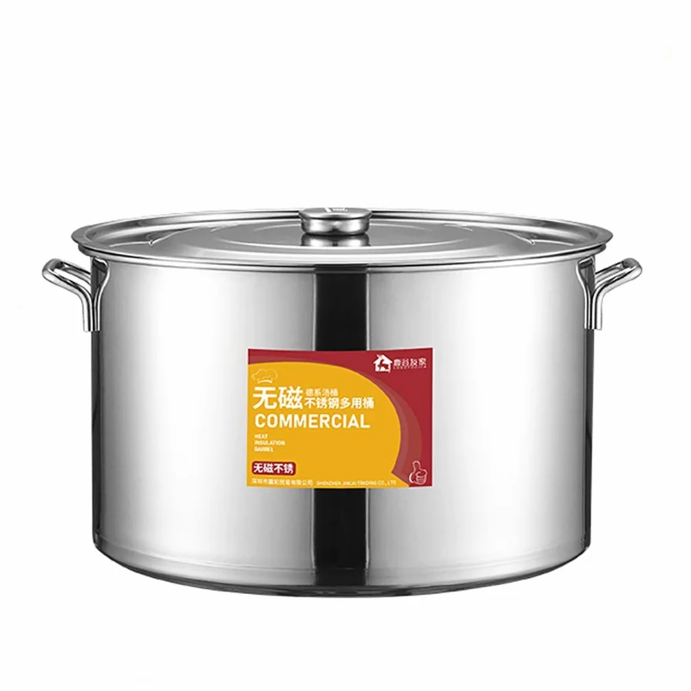 Garnek, gastronomiczny komercyjny/domowy gruby garnek do zupy ze stali nierdzewnej 304 z pokrywką, do kuchenki gazowej/kuchenki indukcyjnej (13-40L) (rozmiar: 13L)