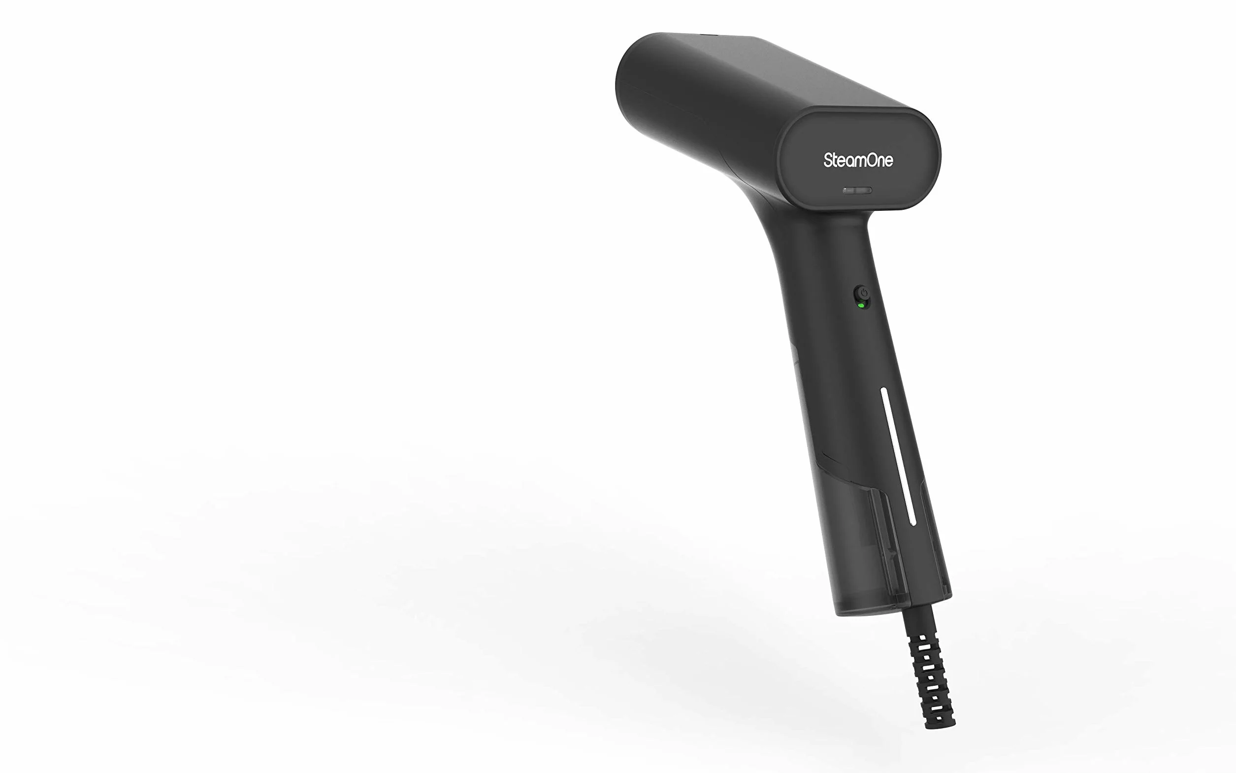 SteamOne DTC75B pionowe żelazko parowe, przenośne, stopa żelazka ze stali nierdzewnej, 1600 W, zbiornik 75 ml, gotowe w 35 sekund, strumień pary 25 g/min. Kolor: czarny