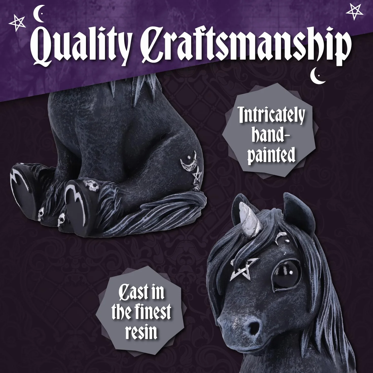 Nemesis Now Cult Cuties Culticorn, czarny, 10,2 cm