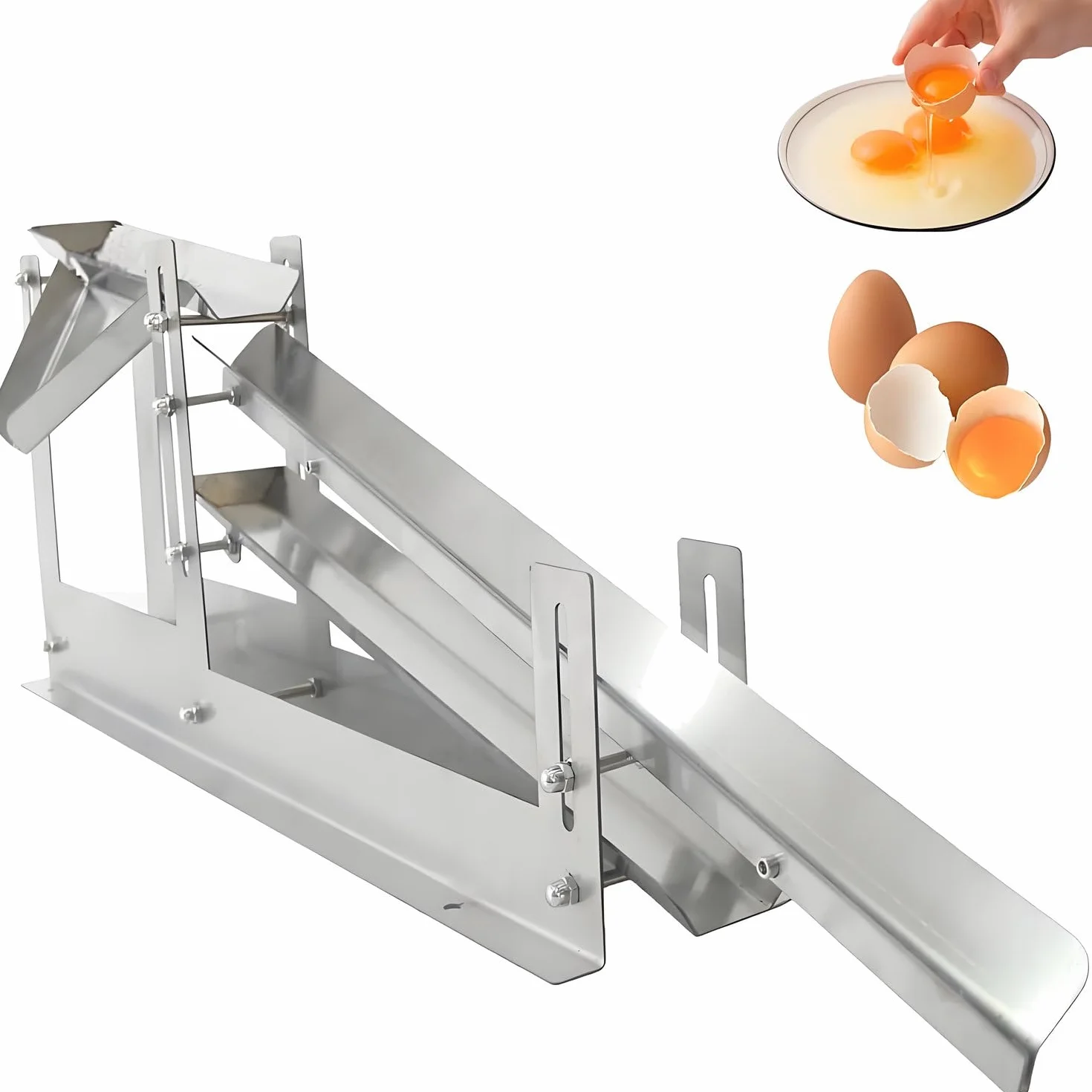 Maszyna Do Separacji Cieczy Ze Stali Nierdzewnej 304, Filtr Do Płynnych Jajek 500-800 Szt./H, Komercyjny Separator Białka Żółtka Kurczaka, Filtr Do Płynnych Jajek, Regulowana Wysokość