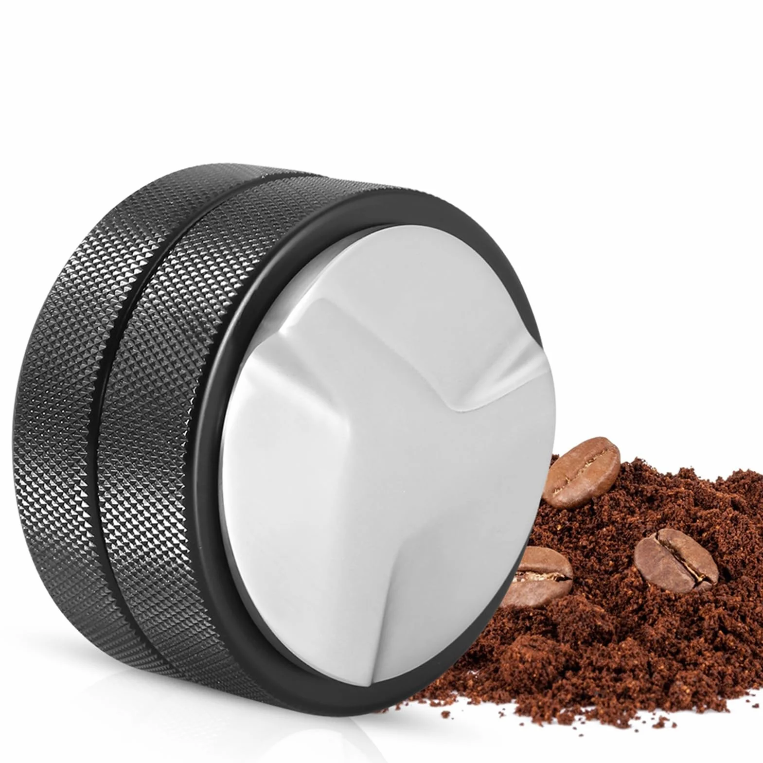 Ubijak kawy 51 mm Stal nierdzewNierdzewne ubijaki Barista espresso Narzędzie wyciskania ziaren kawy Solidsolidpodstawa Dystrybutor Espresso domowego wyposażenia kawiarni DIY (trzy kątowe nachylenia)