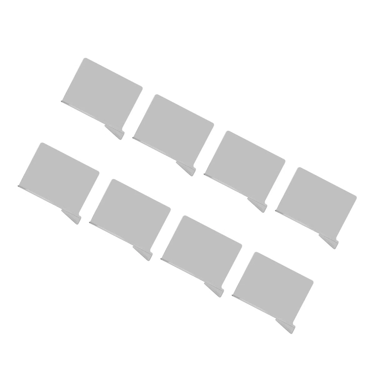 Przegroda półek, 8 szt. przegródek półek do organizacji szafy, plastikowy separator półek C, do drewnianych lub pionowych półek, sypialni, kuchni, biura, przegroda, półka, podział