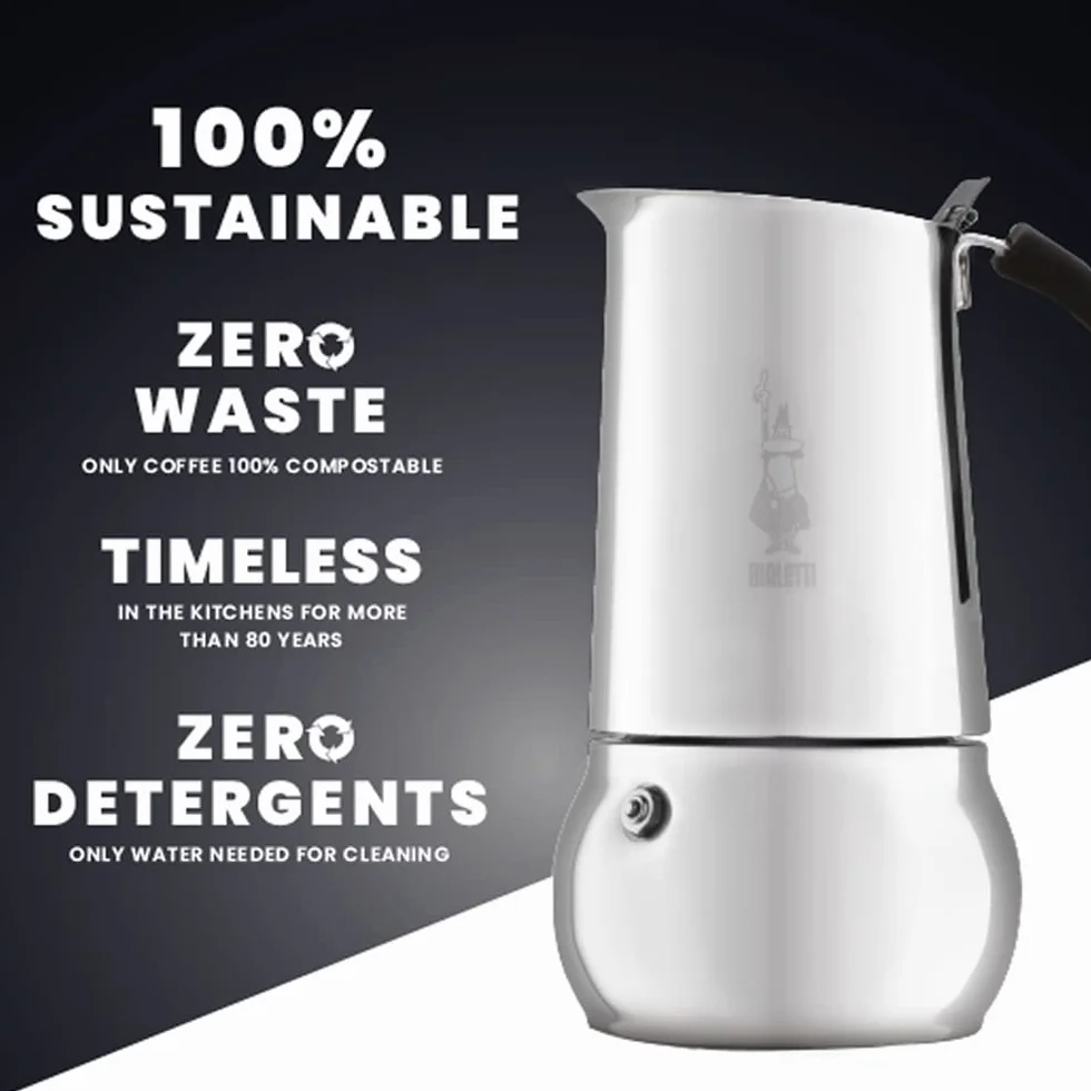Bialetti 4885 0004885/CN zaparzacz do kawy, aluminium, srebrny